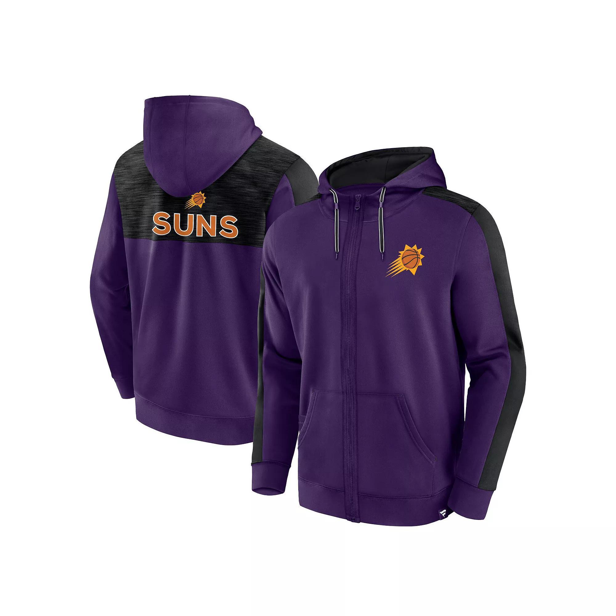 Men's Fanatics Branded Purple Phoenix Suns Rainbow Shot Full-Zip Hoodie,  Product Image