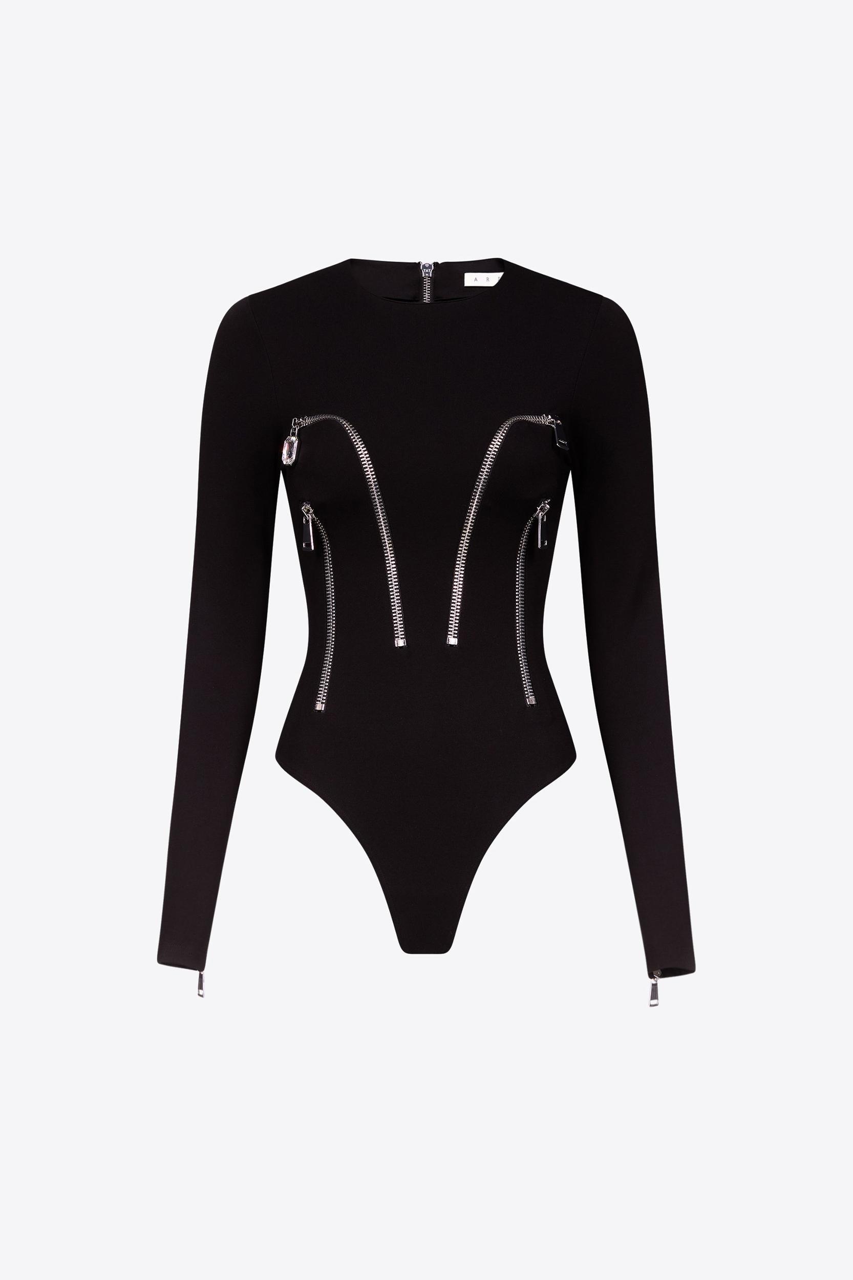 Long Sleeve Zipper Bodysuit Product Image