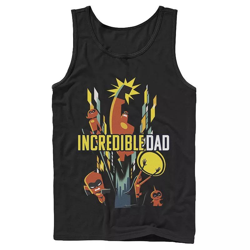 Disney / Pixar's The Incredibles 2 Men's Dad & Family Tank Top, Size: XXL, Black Product Image