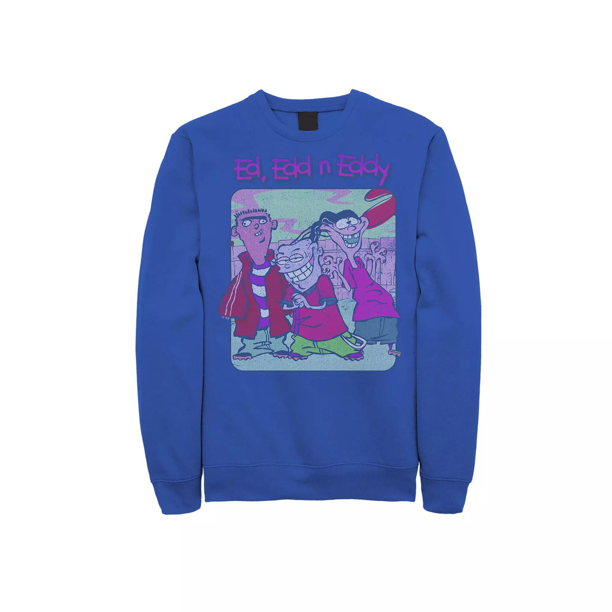 Men's Cartoon Network Ed, Edd & Eddy Distressed Poster Sweatshirt,  Product Image