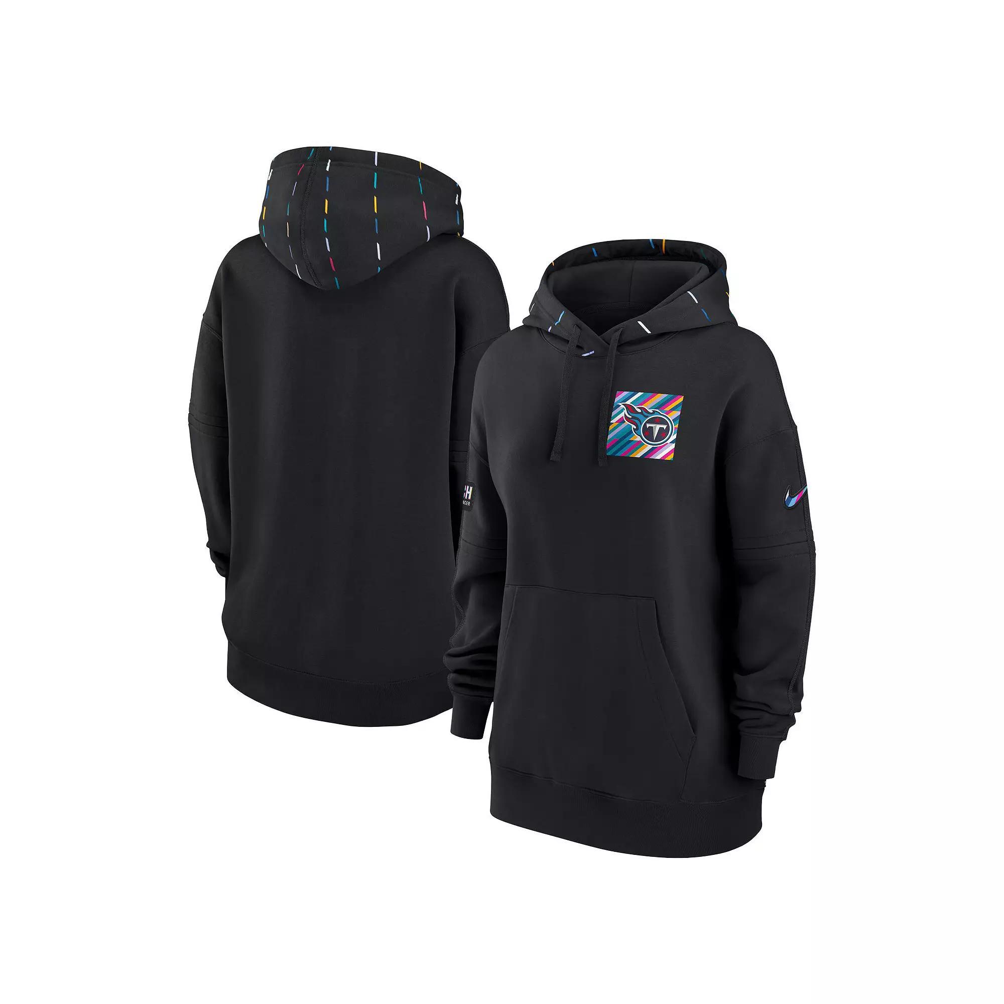 Women's Nike Black New Orleans Saints 2023 NFL Crucial Catch Club Pullover Hoodie,  Product Image