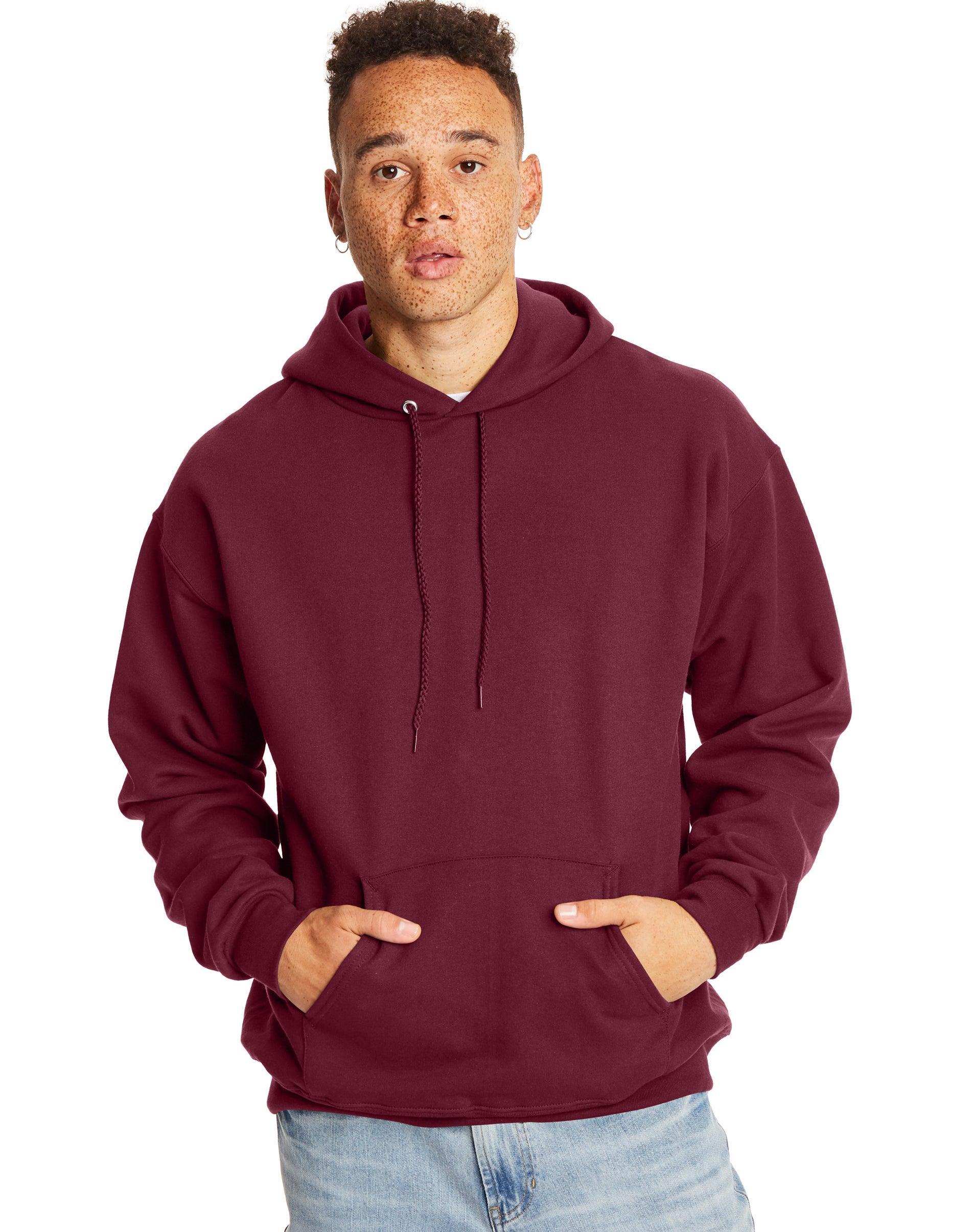 Men's Hanes Ultimate® Fleece Pullover Hoodie, Size: XL, White Product Image