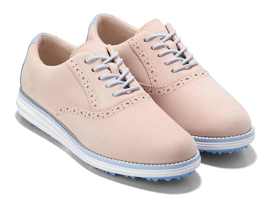 Cole Haan Originalgrand Shortwing Golf (Bleached Tan/Vista Blue/Optic White) Women's Shoes Product Image