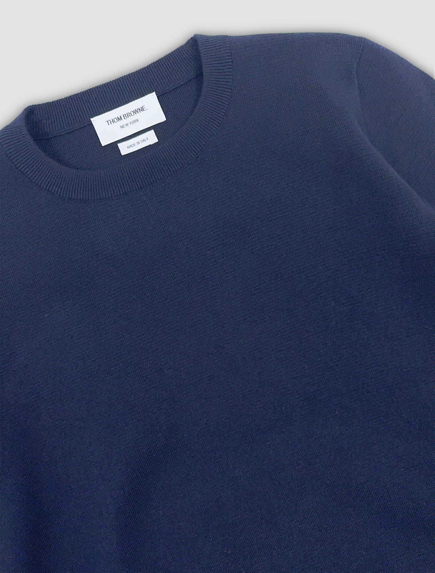 Milano Stitch Pullover In Navy Product Image