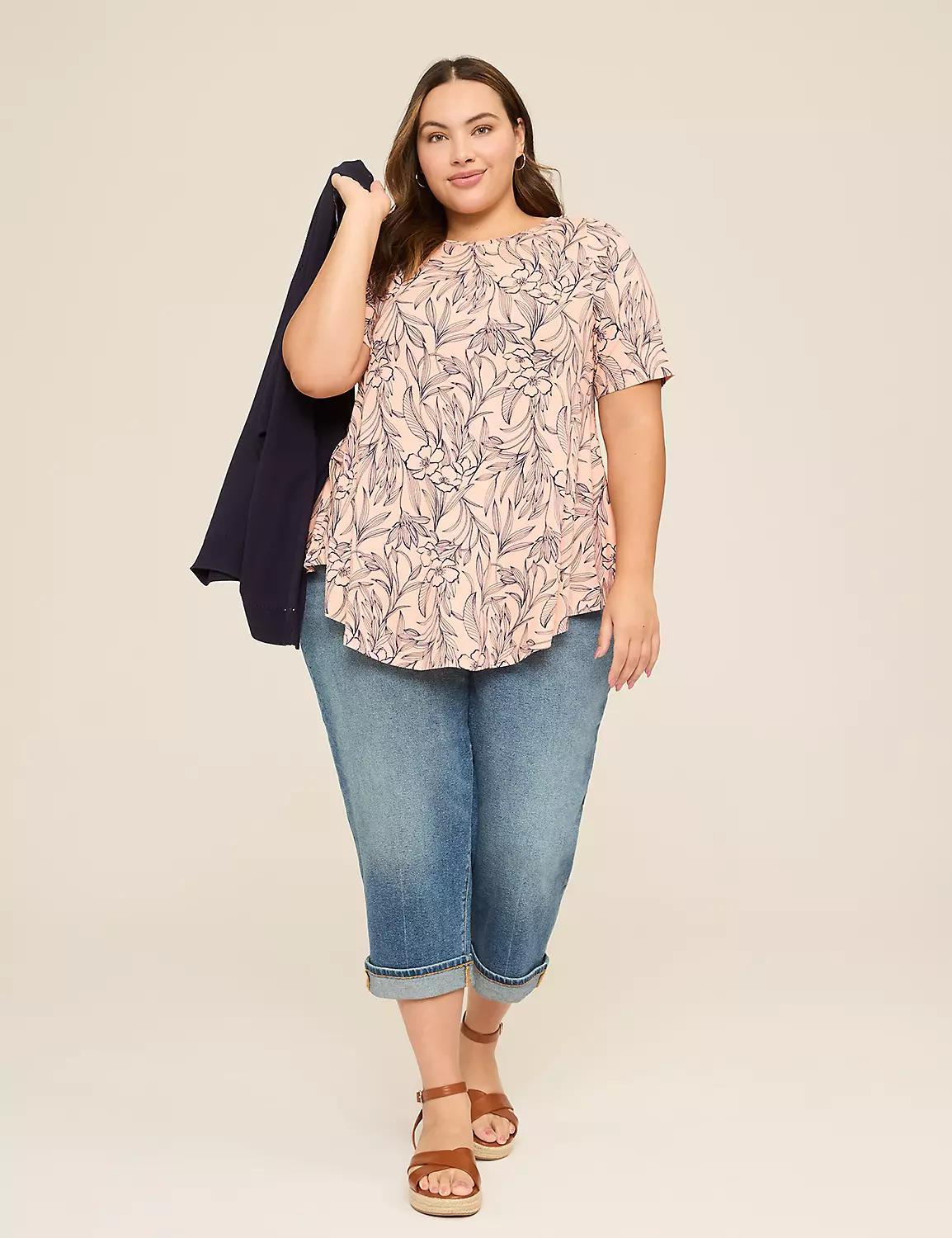 Max Swing Perfect Sleeve Boatneck Tee Product Image