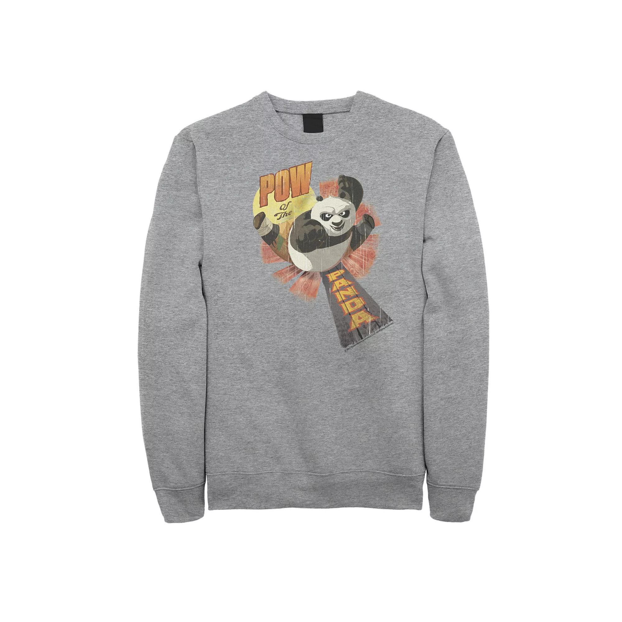 Men's Kung Fu Panda Pow Of The Panda Action Pose Portrait Sweatshirt,  Product Image