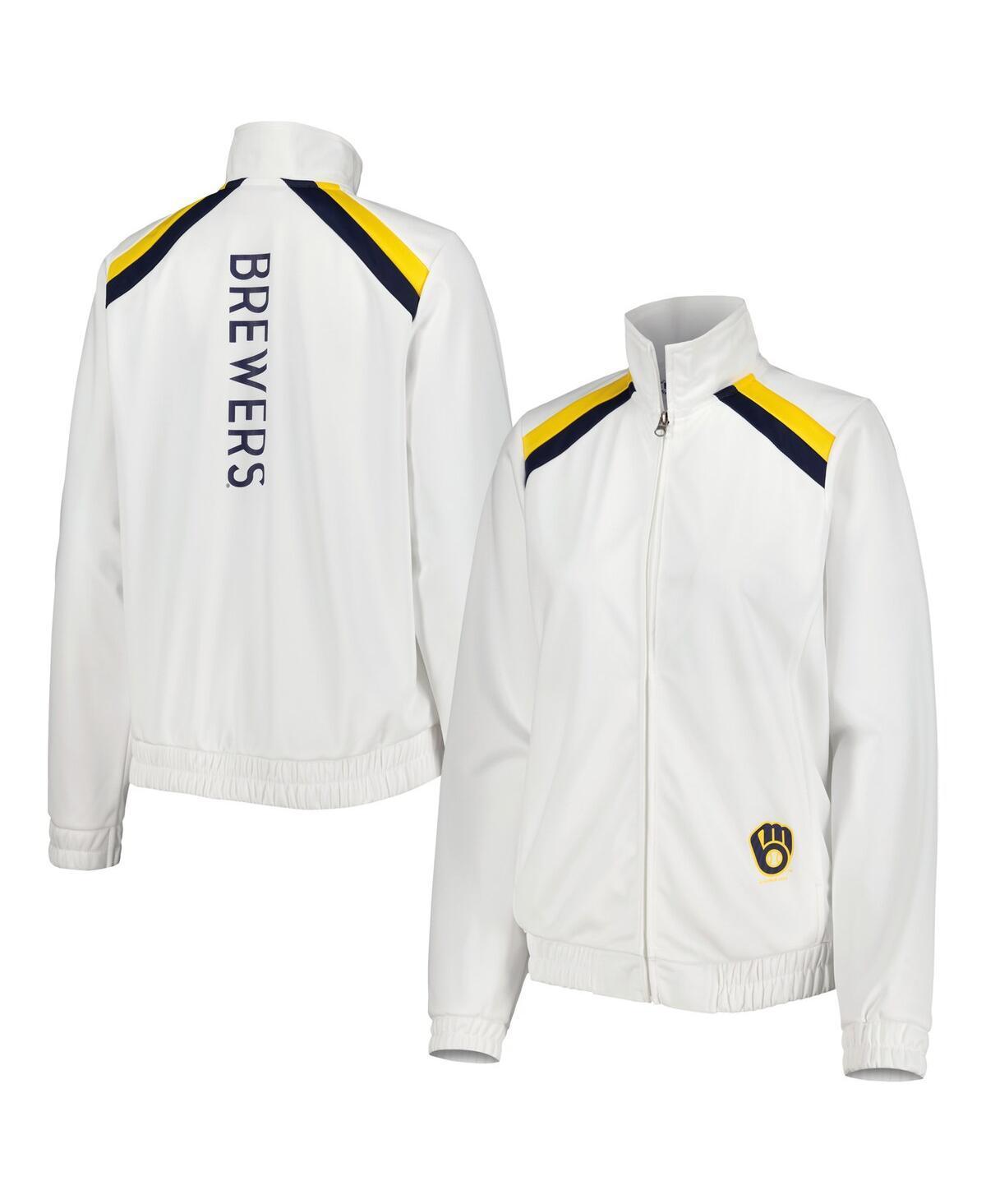 Womens G-III 4Her by Carl Banks Milwaukee Brewers Red Flag Full-Zip Track Jacket Product Image