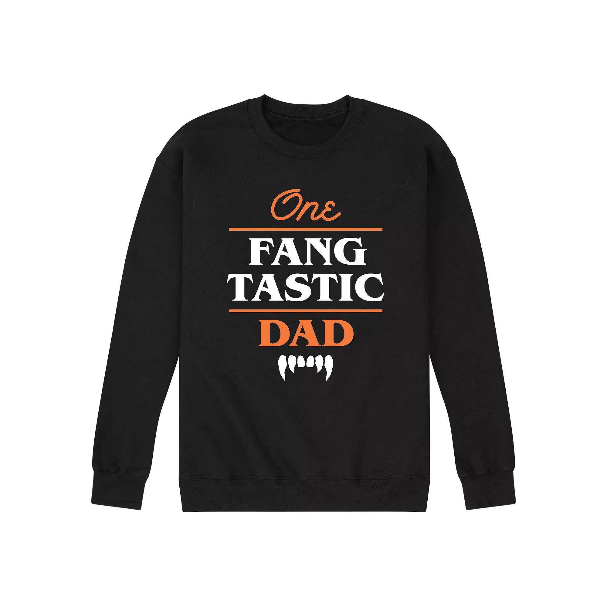 Men's One Fangtastic Dad Sweatshirt, Size: Large, Black Product Image