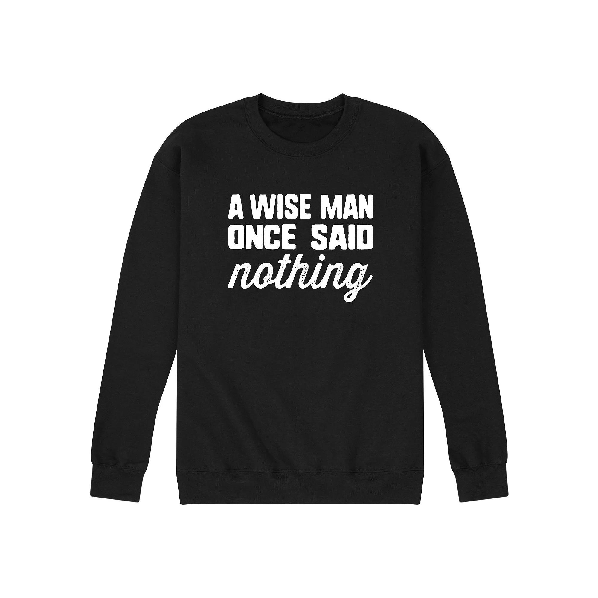 Men's A Wise Man Once Said Graphic Fleece, Size: XXL, Black Product Image