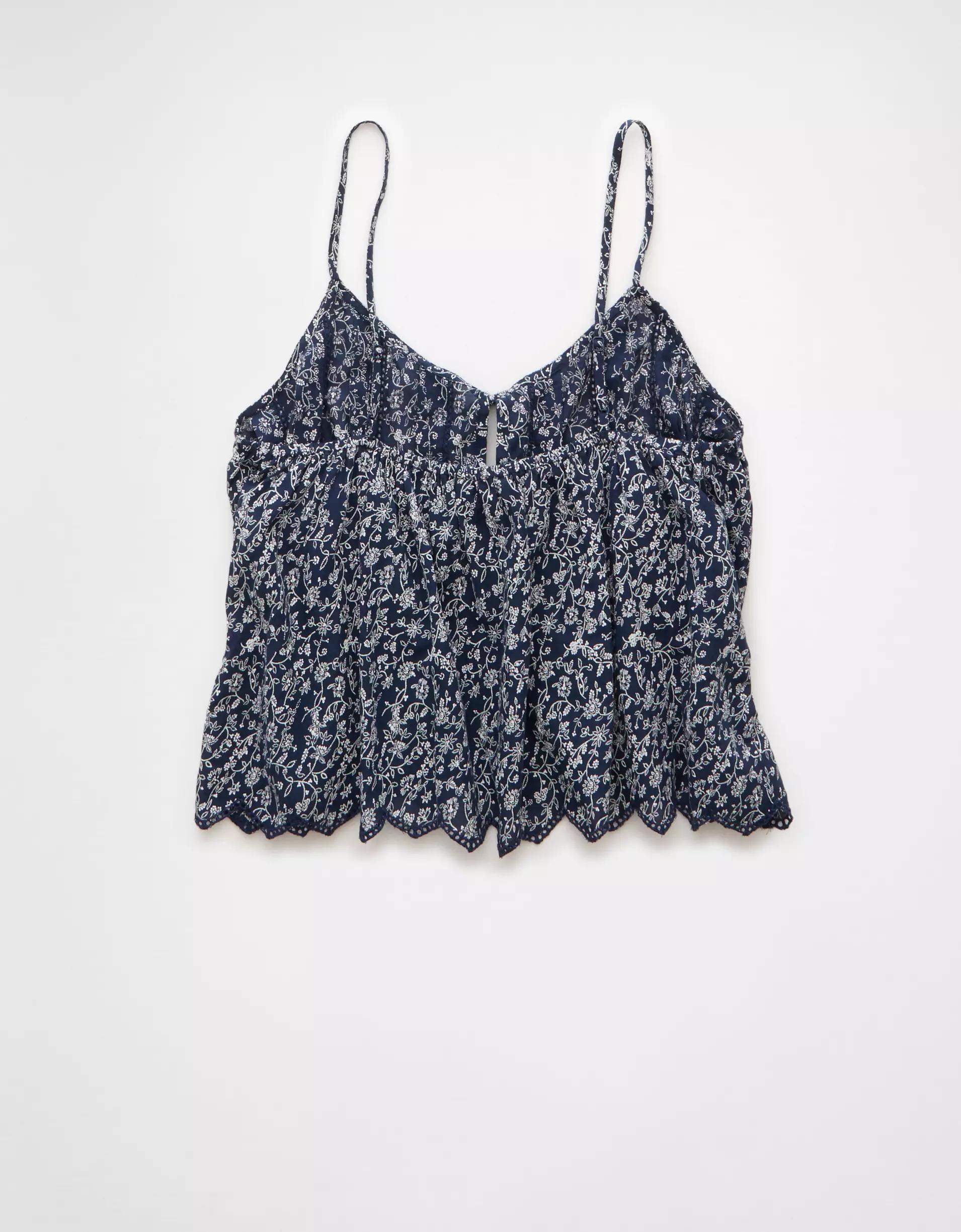 AE Pintuck Tie Front Cami Product Image