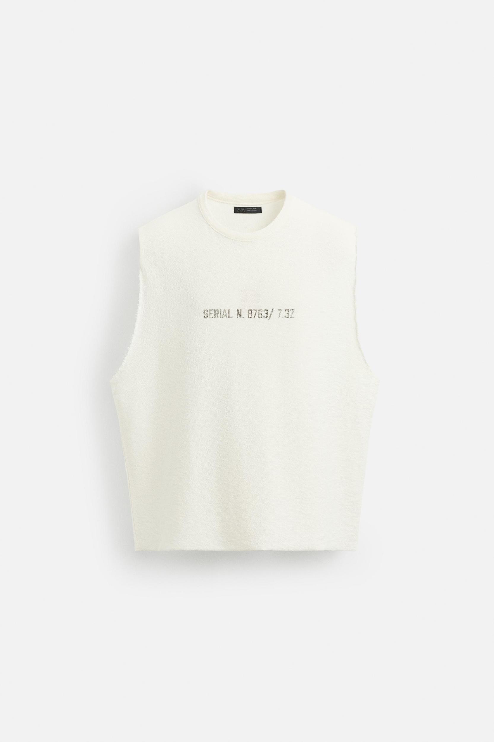 WASHED PRINT KNIT TANK TOP Product Image