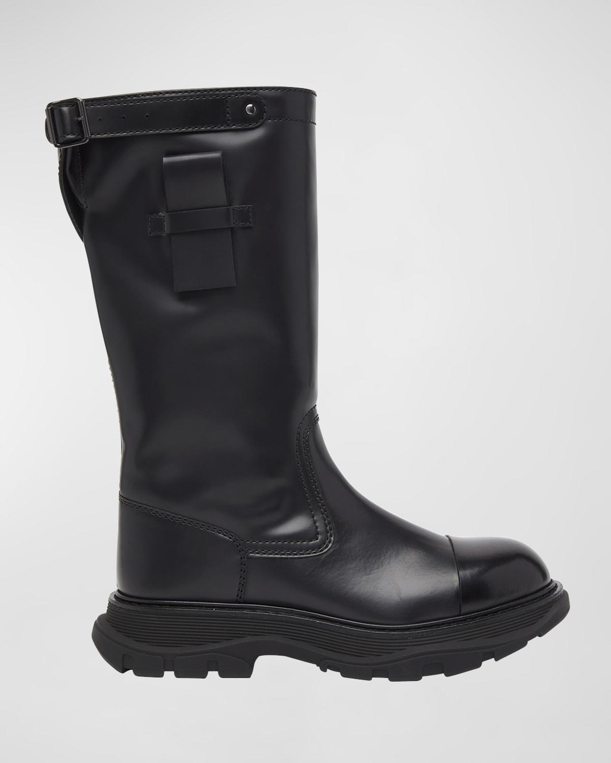 Mens Tread Leather Workwear-Sole Tall Boots Product Image