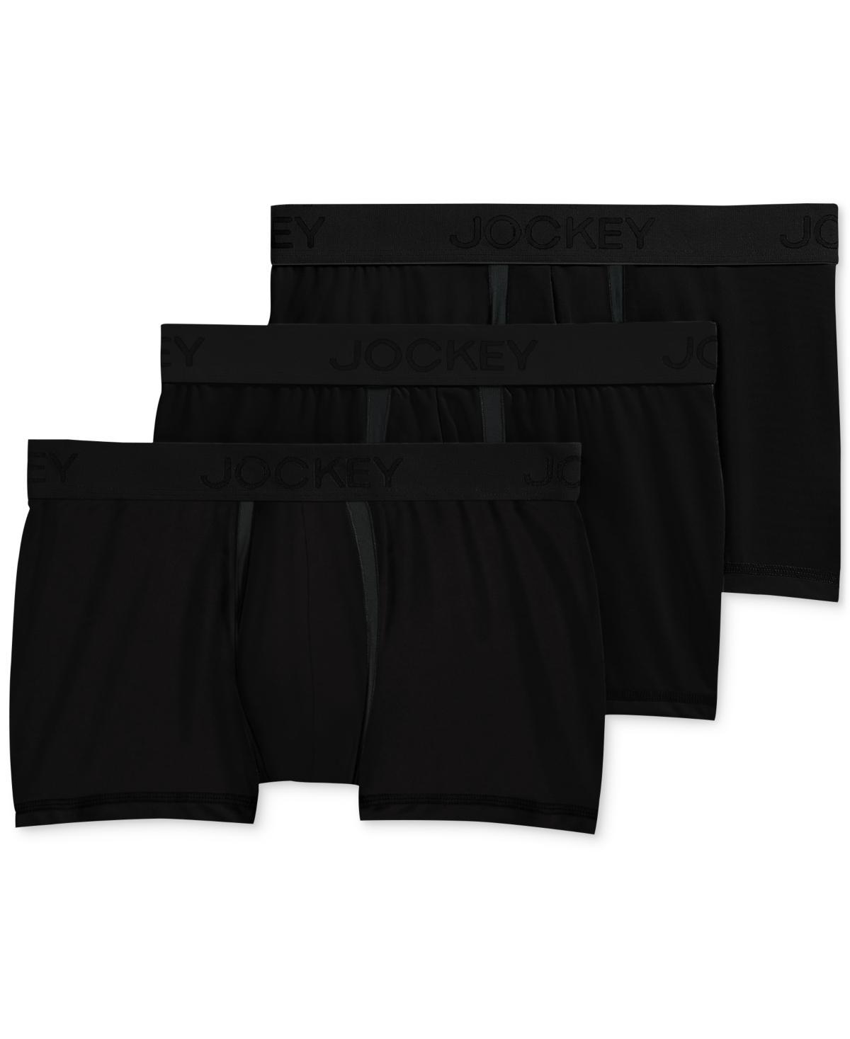 Jockey Mens Chafe Proof Pouch Cotton Stretch Trunk, Pack of 3 Product Image