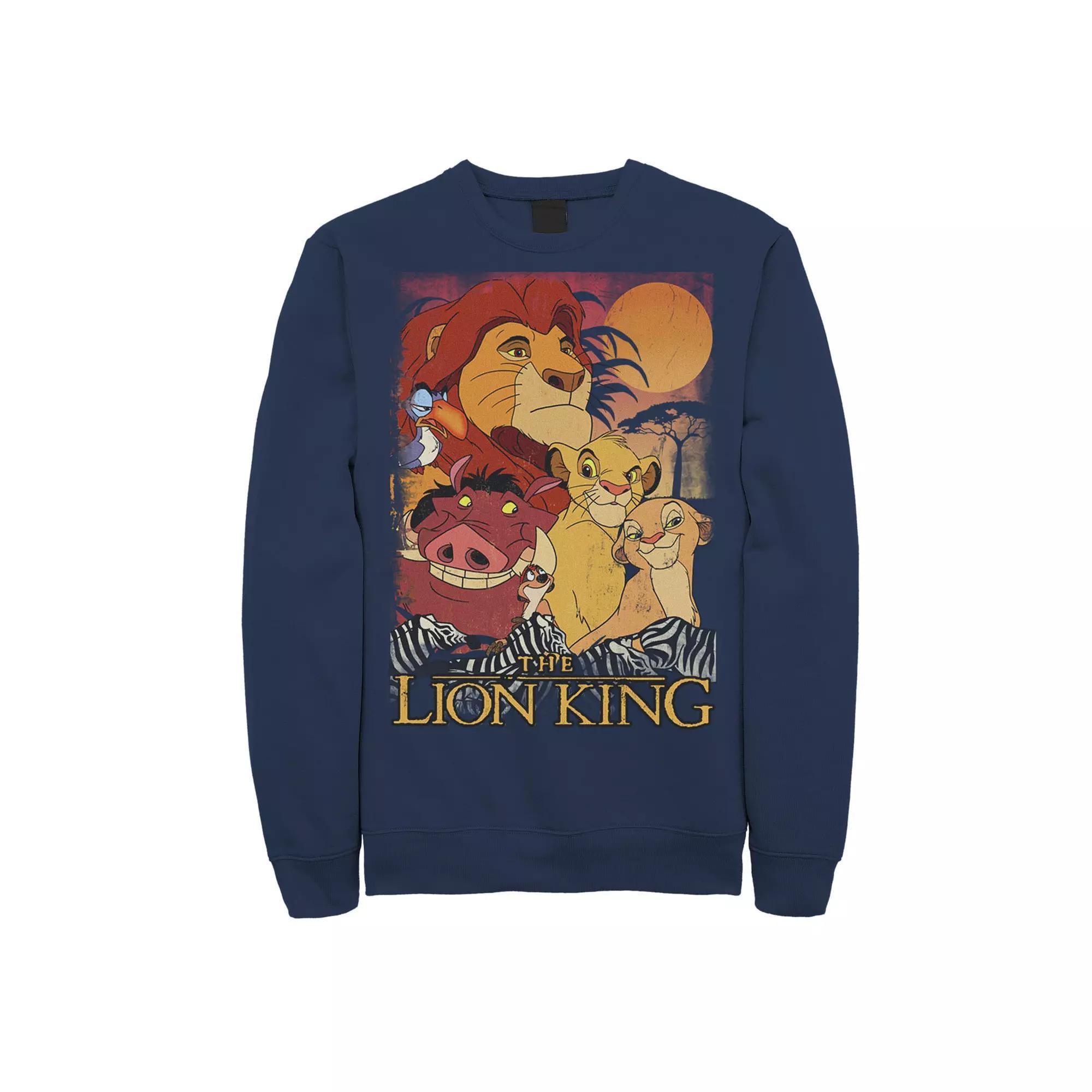 Disney's The Lion King Men's Happy Group Sweatshirt, Size: Small, Black Product Image