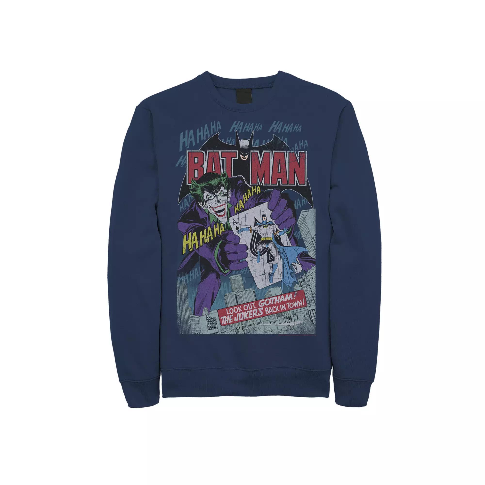 Men's DC Comics Batman And Joker Comic Cover Sweatshirt,  Product Image