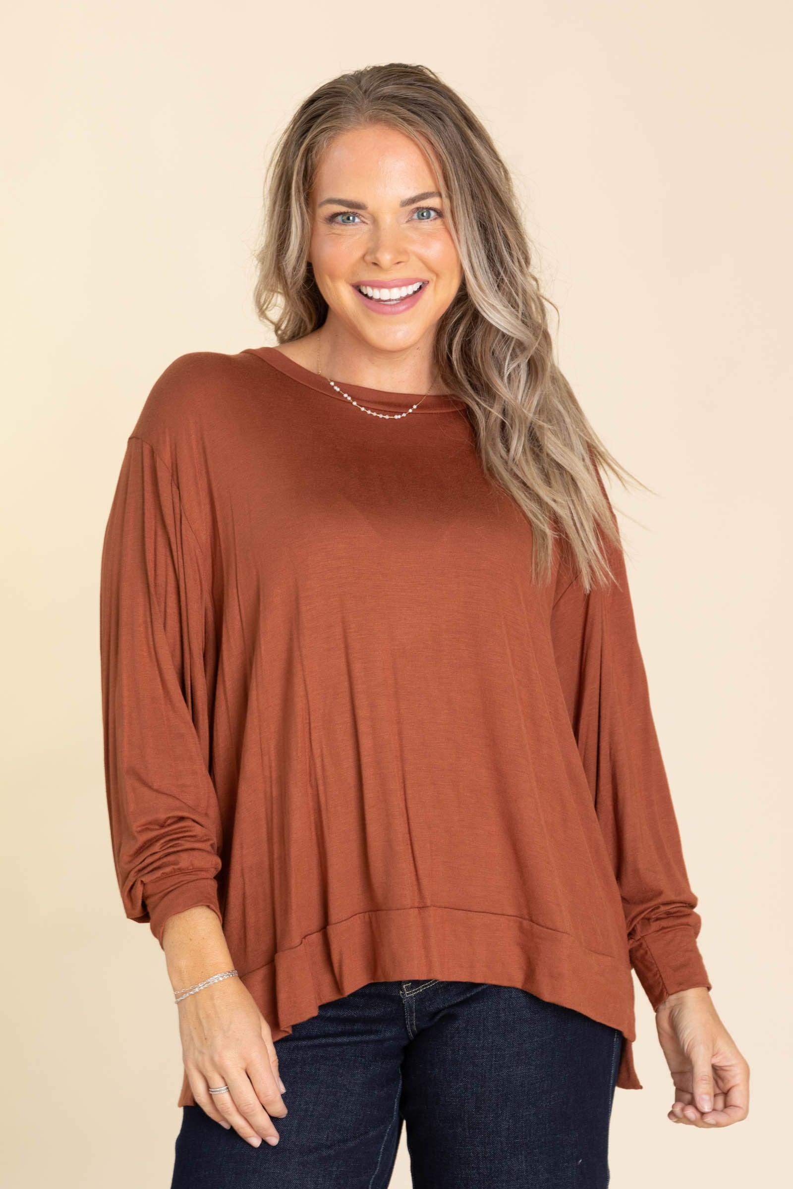 Super Soft Basic Dolman Sleeve Top Product Image