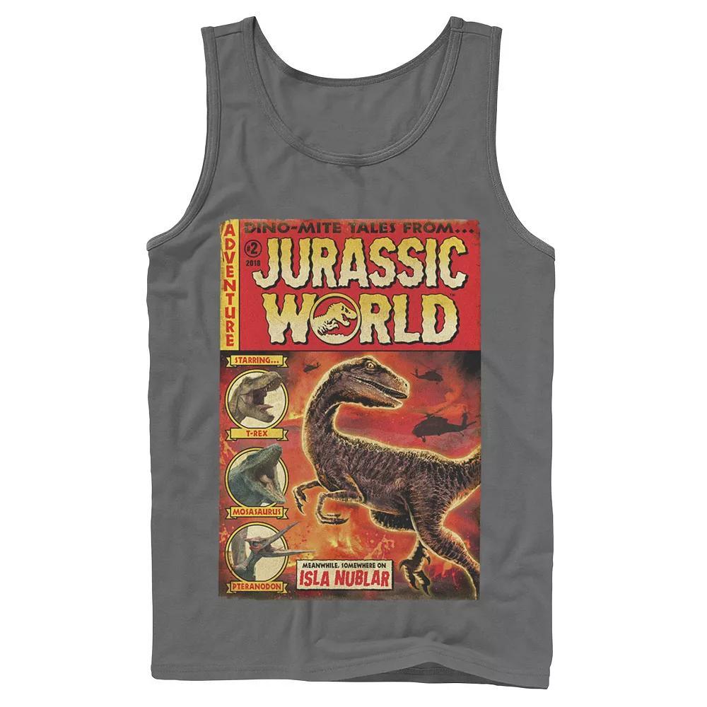 Men's Jurassic World Two Dino-Mite Tales Vintage Tank Top,  Product Image