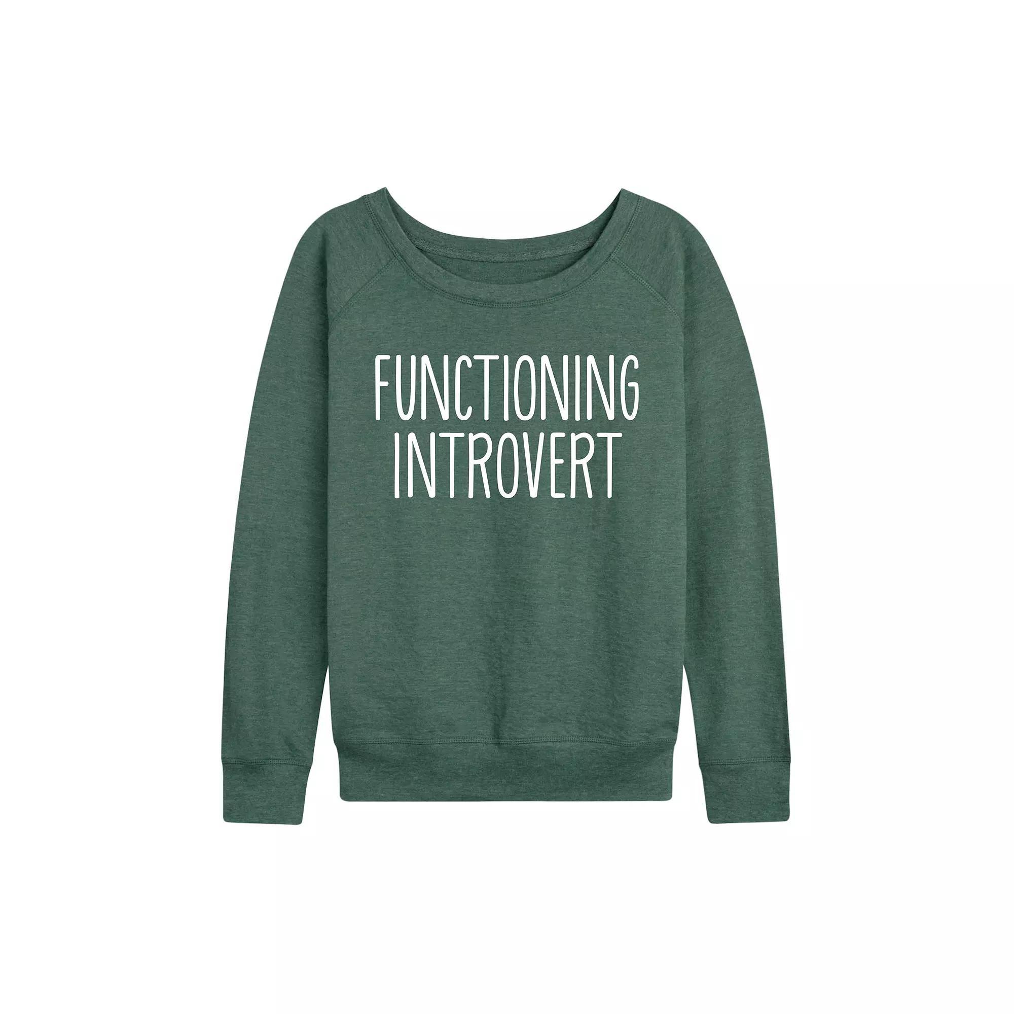 Women's Functioning Introvert French Terry Long Sleeve Tee, Girl's, Size: XL, Grey Juniper Product Image