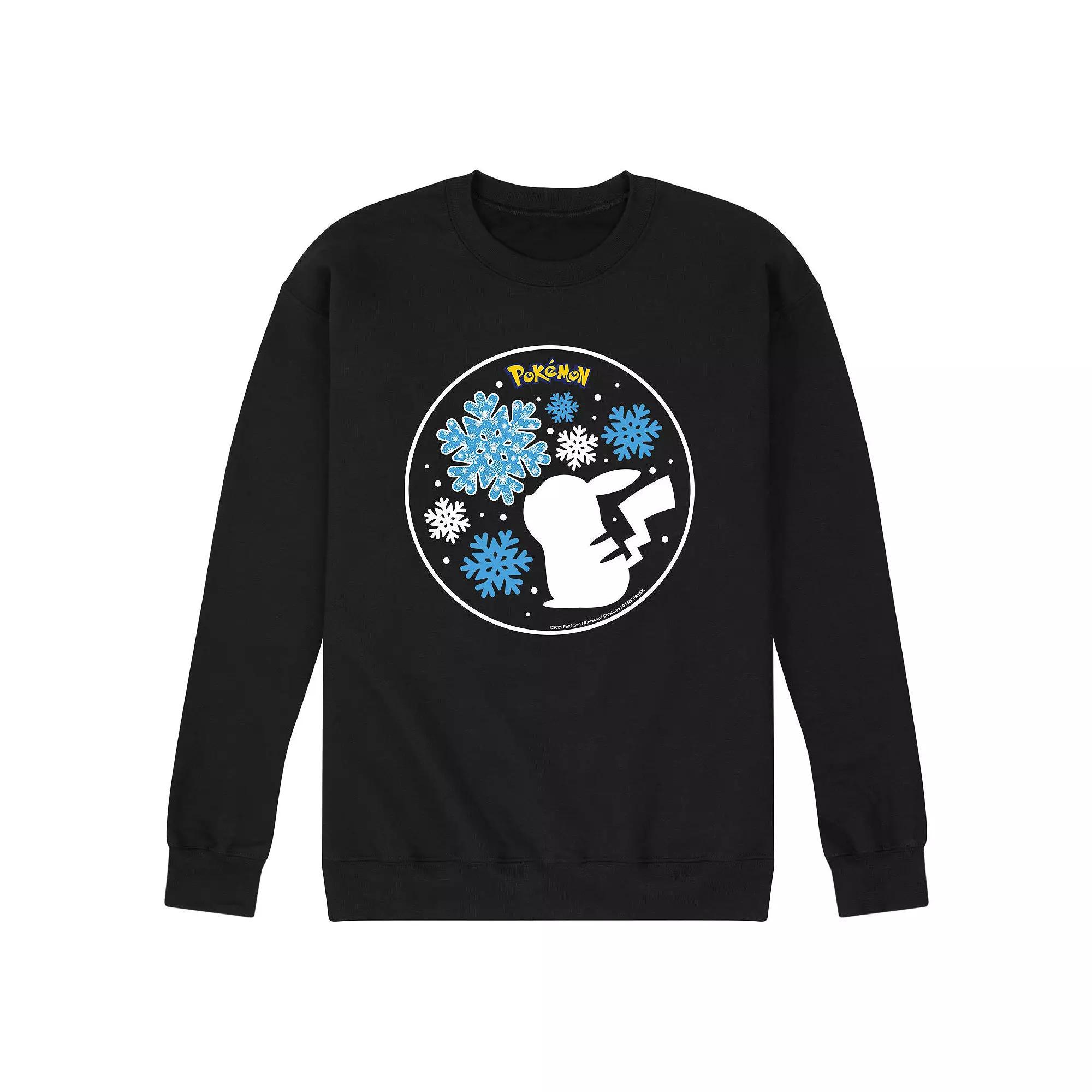 Men's Pokemon Snowflake Pika Sweatshirt,  Product Image