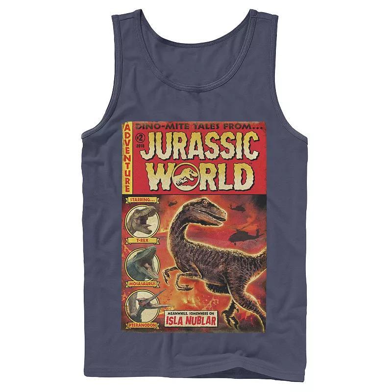 Men's Jurassic World Two Dino-Mite Tales Vintage Tank Top,  Product Image