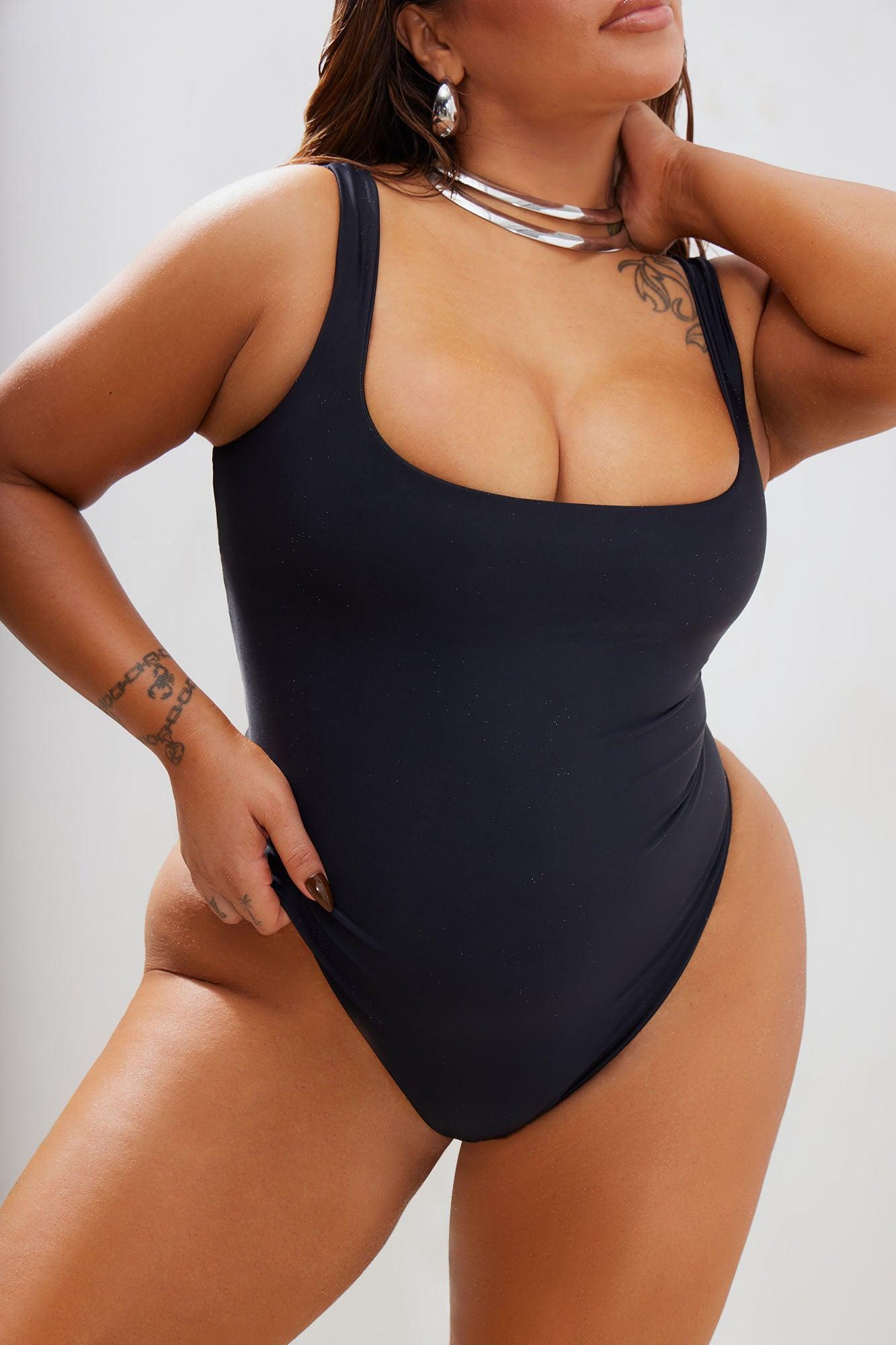 Easy Peasy Tank Swimsuit - Black Product Image