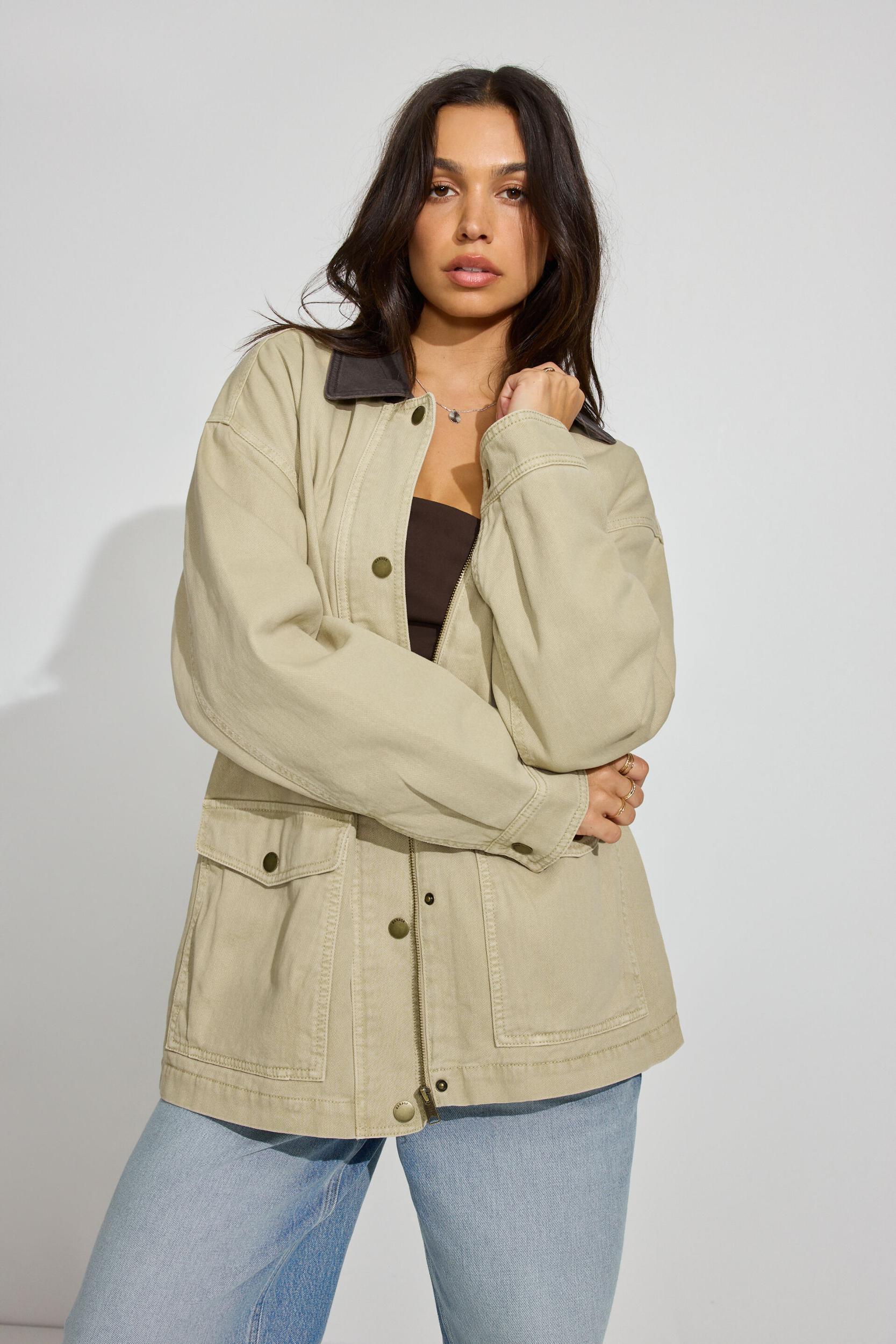 Long Twill Field Jacket Product Image