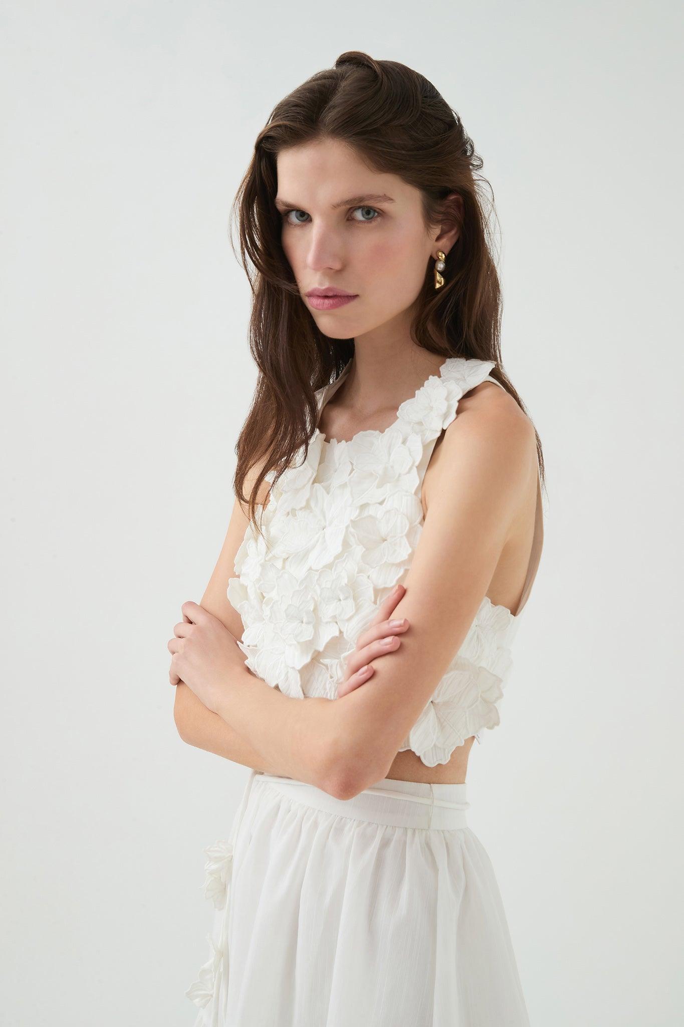 Splendour Flower Shell Top Product Image