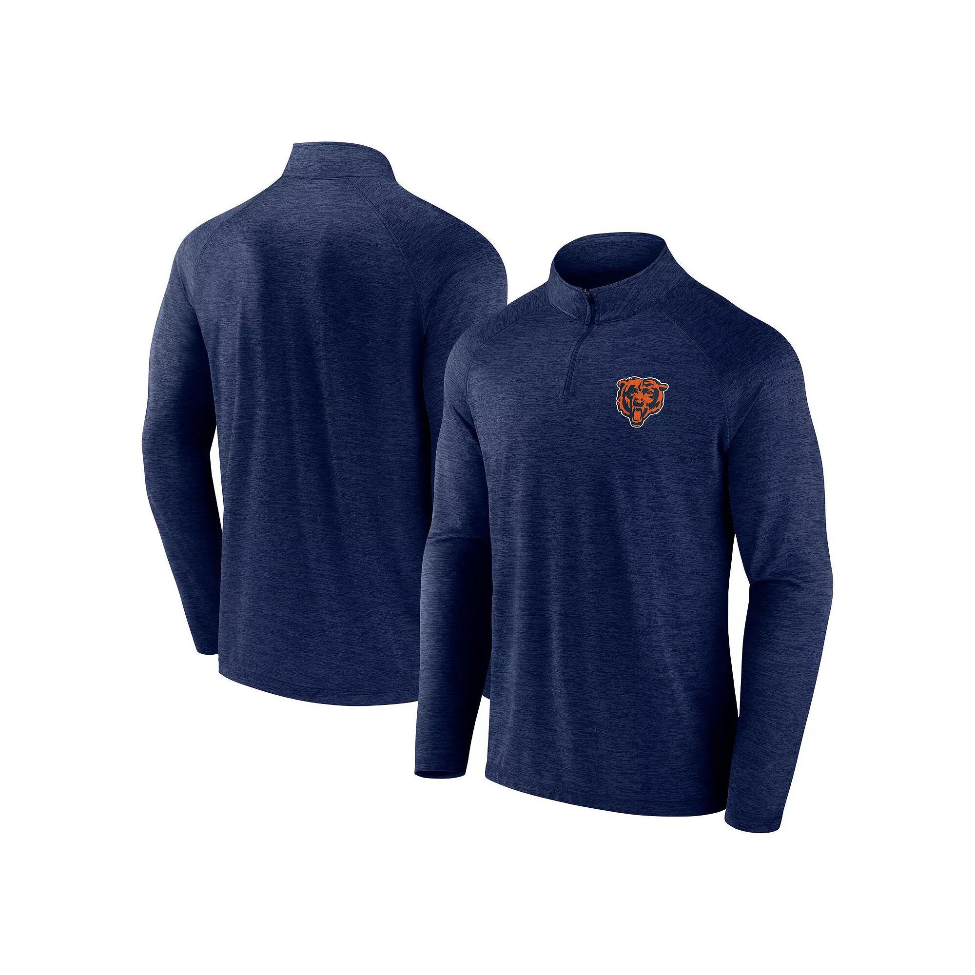 Men's Fanatics Navy Tennessee Titans Head-to-Head Raglan Quarter-Zip Jacket,  Product Image