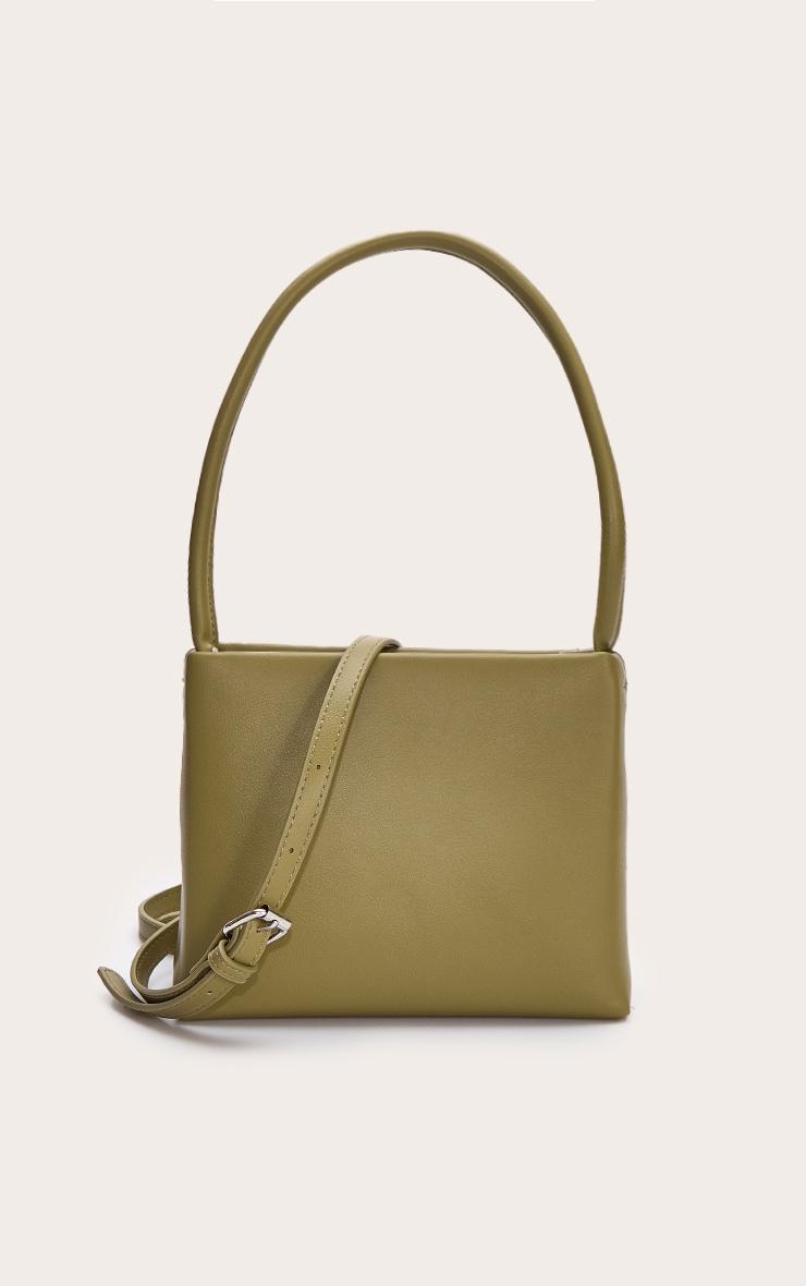 Olive Structured Mini Shoulder Bag Product Image