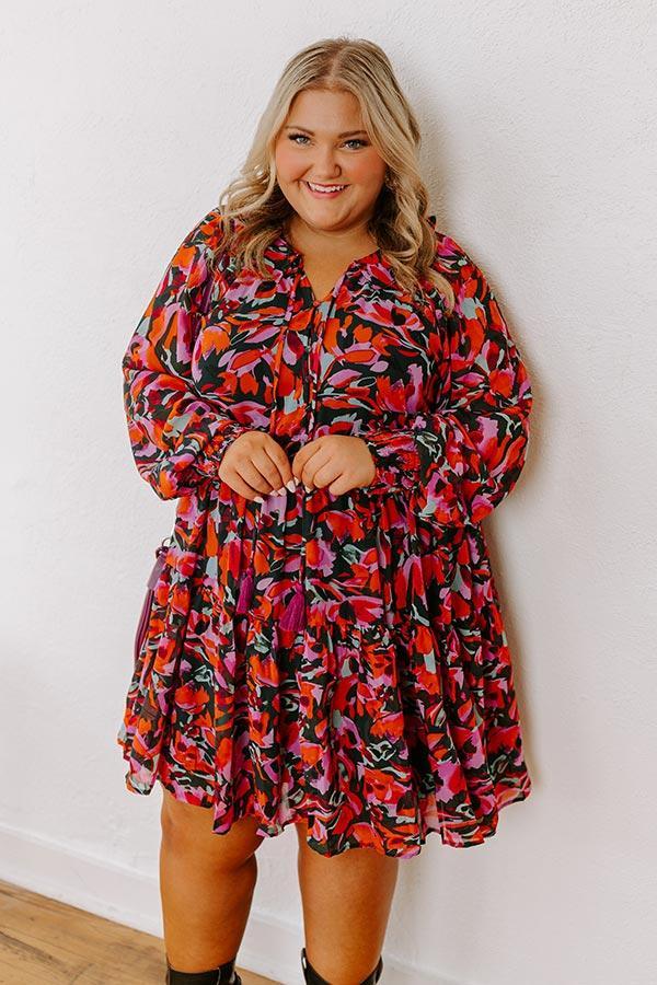 Sangria Toast Mini Dress Curves Product Image