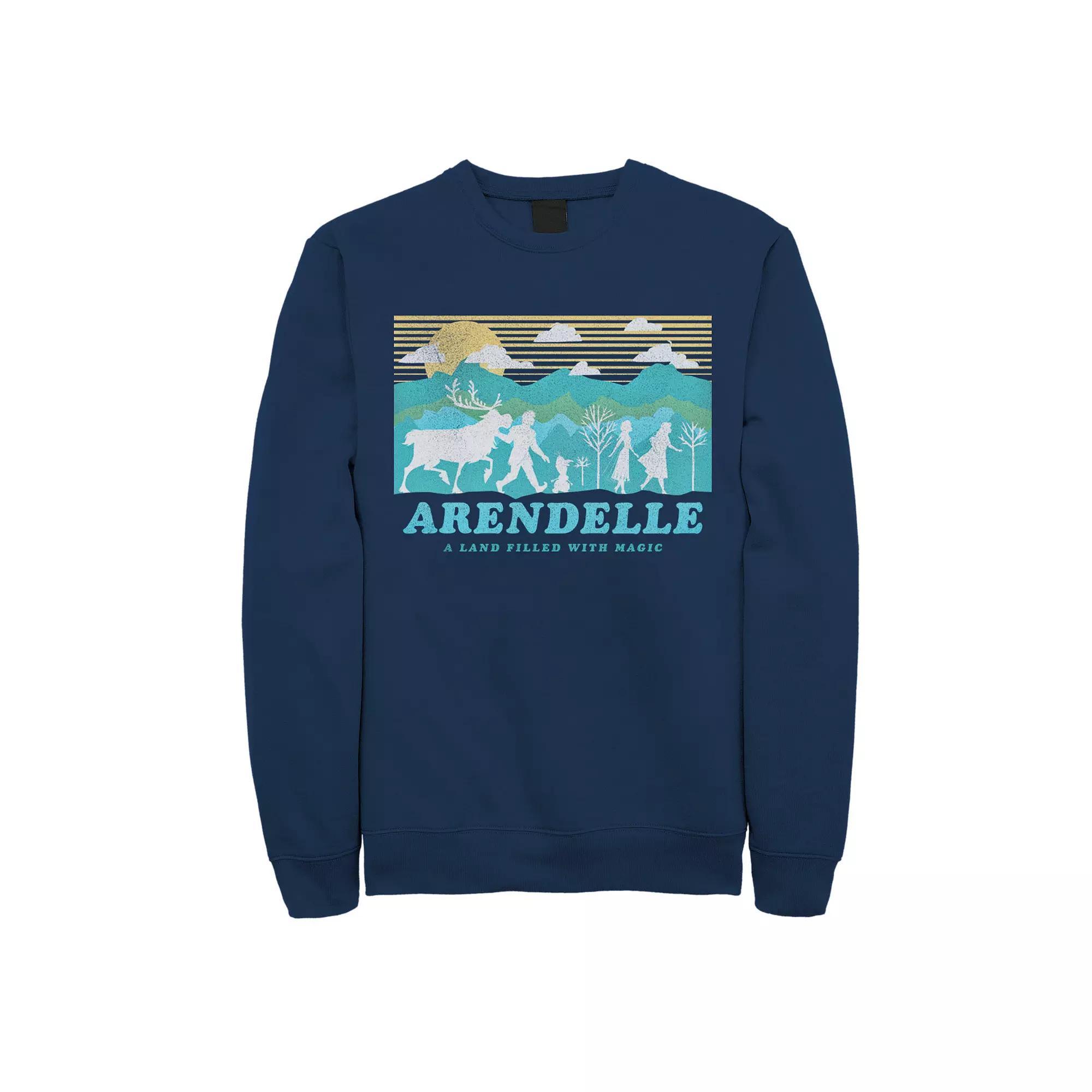 Men's Frozen 2 Arendelle Silhouette Sweatshirt, Size: XXL, Blue Product Image