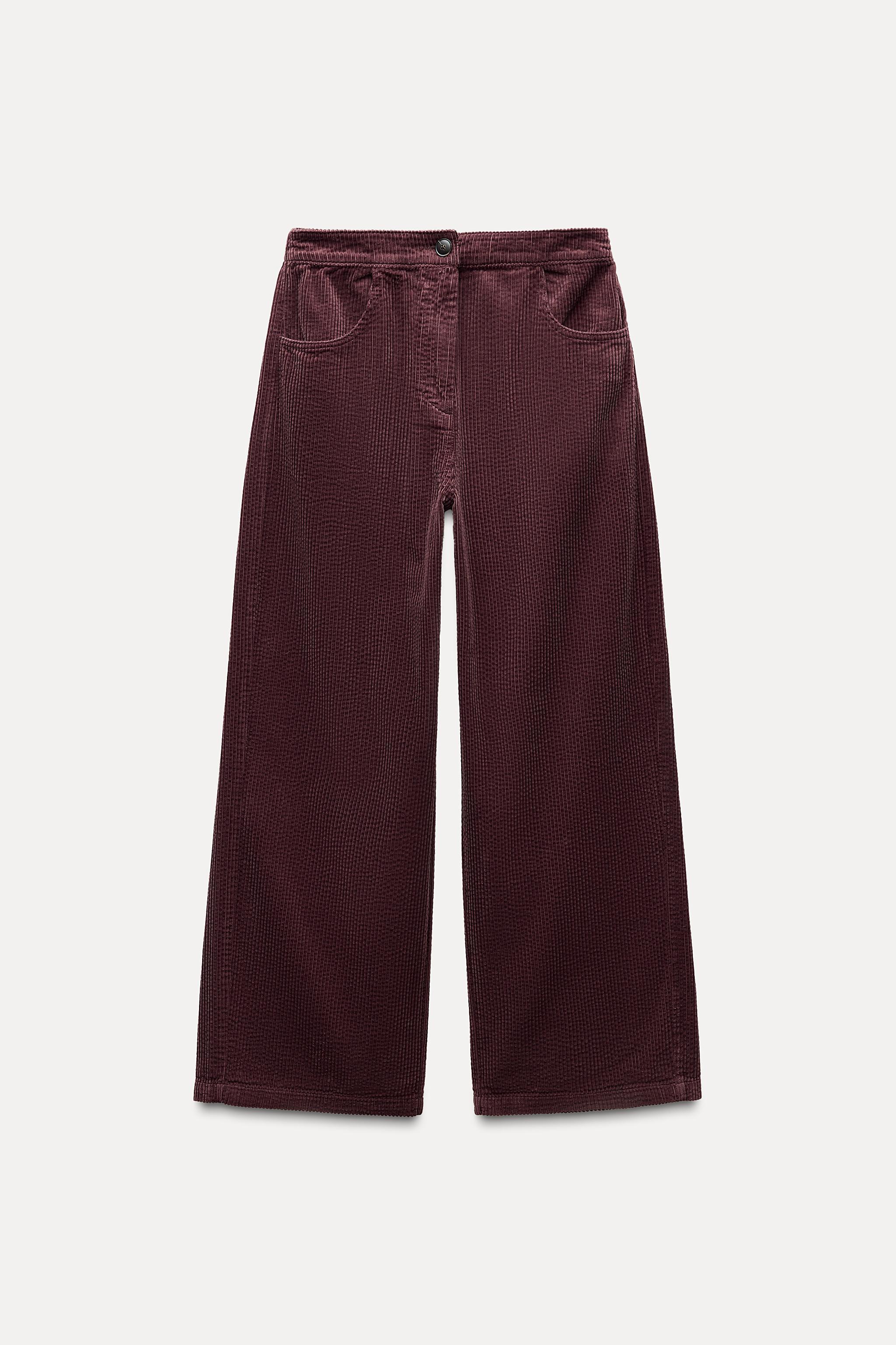 RELAXED FIT CORDUROY PANTS ZW COLLECTION Product Image