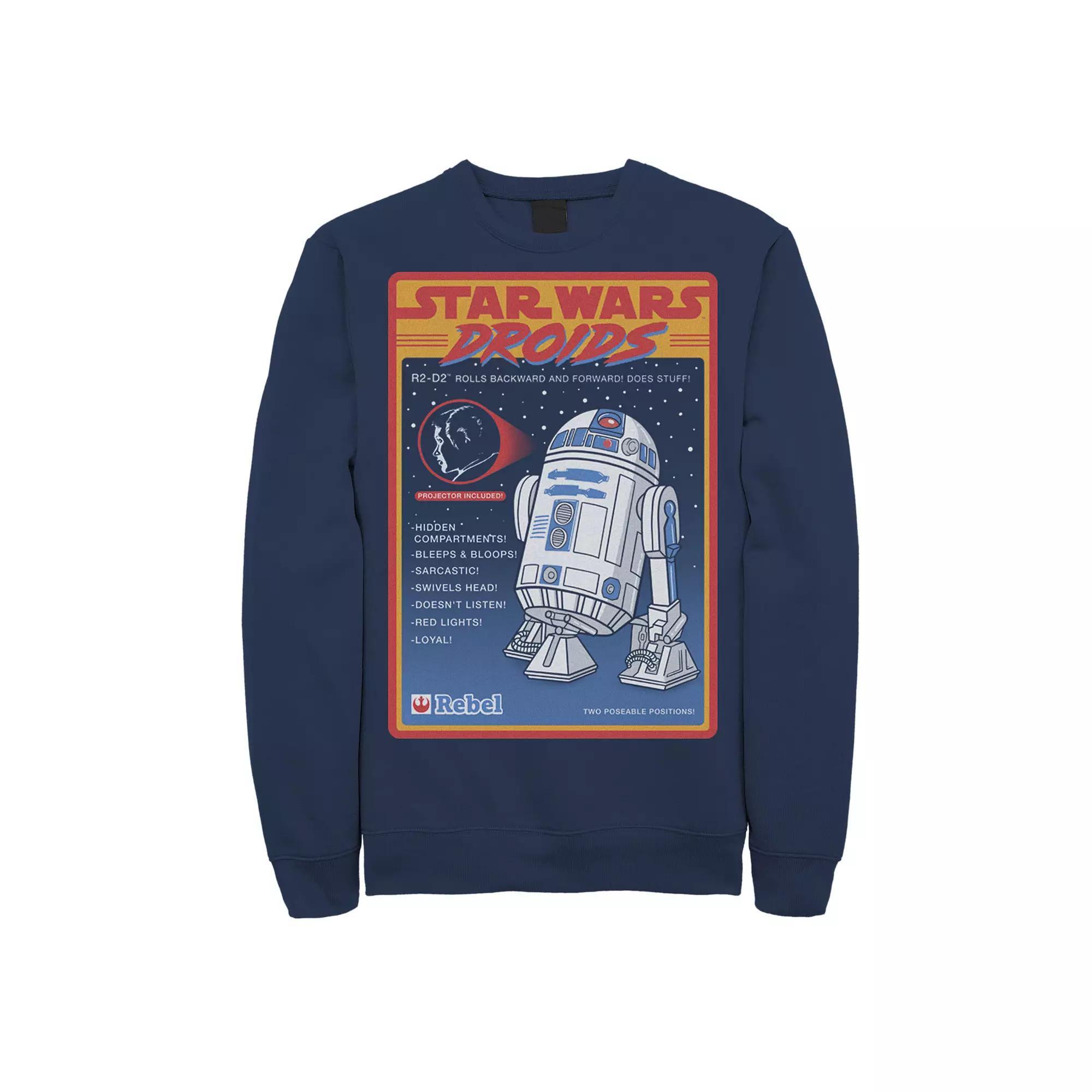 Men's Star Wars Droids R2-D2 Advertisement Poster Sweatshirt,  Product Image