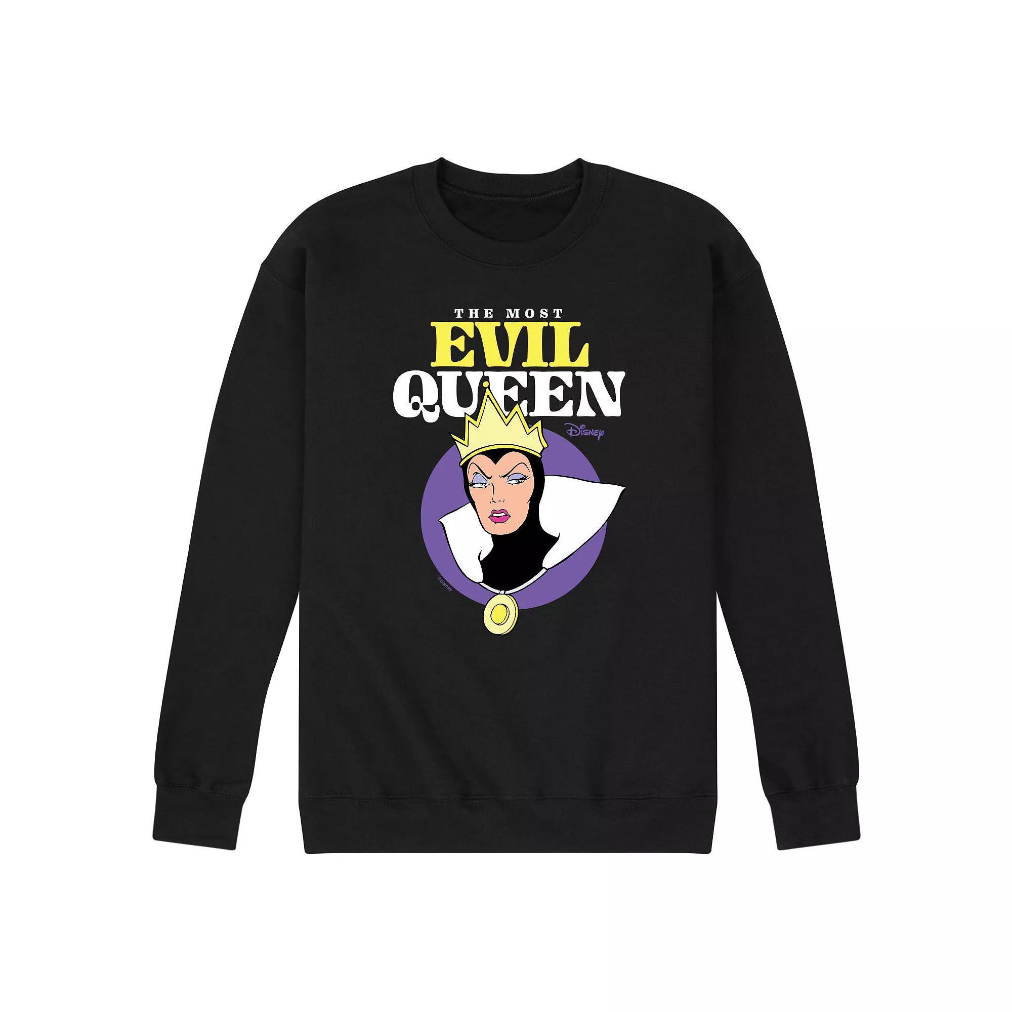 Disney Villains Men's Most Evil Queen Fleece Graphic Tee,  Product Image
