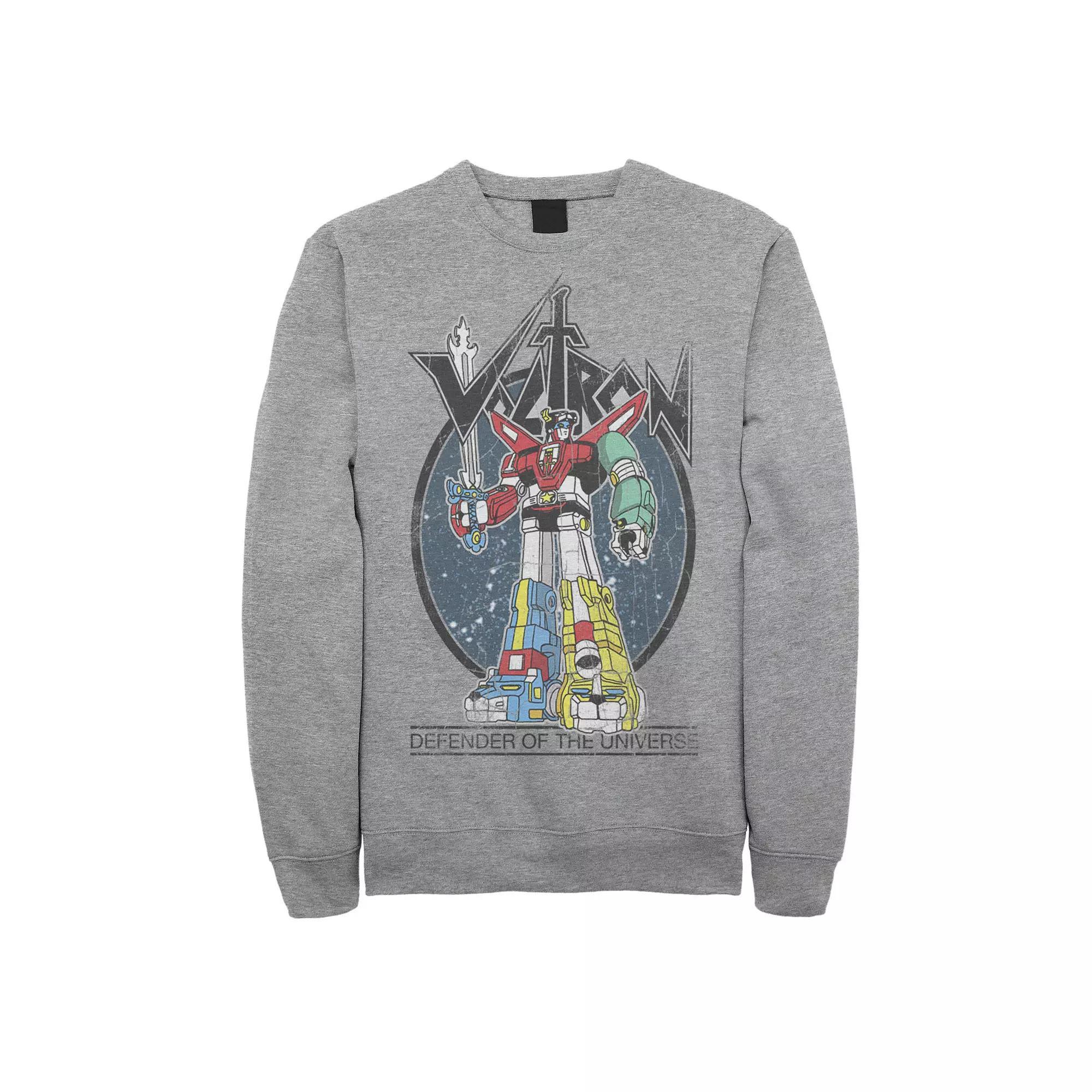 Men's Voltron: Retro Defender Colorful Distressed Graphic Fleece,  Product Image