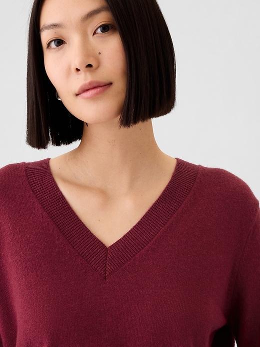 CashSoft V-Neck Sweater Product Image