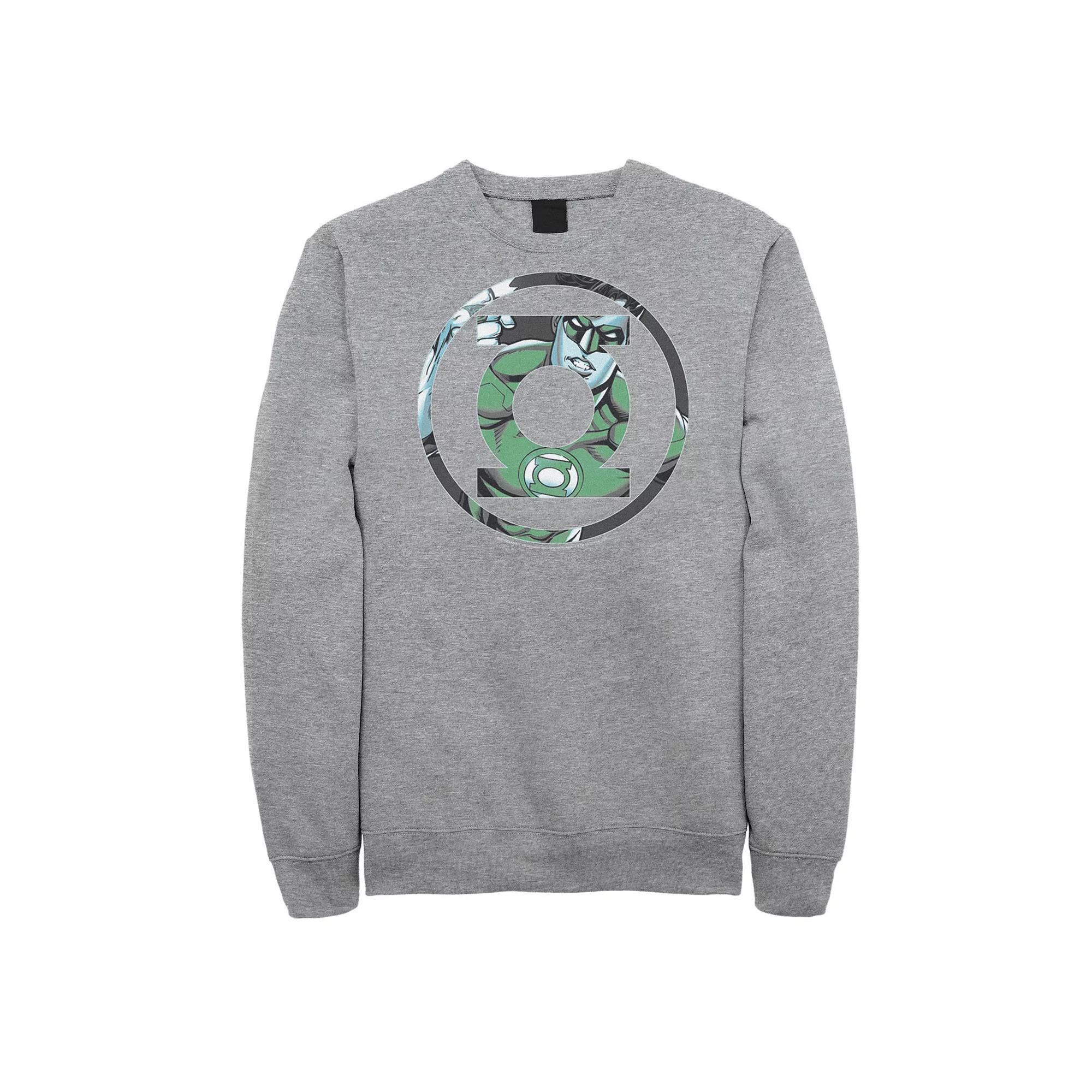 Men's DC Comics Green Lantern Face Logo Sweatshirt,  Product Image