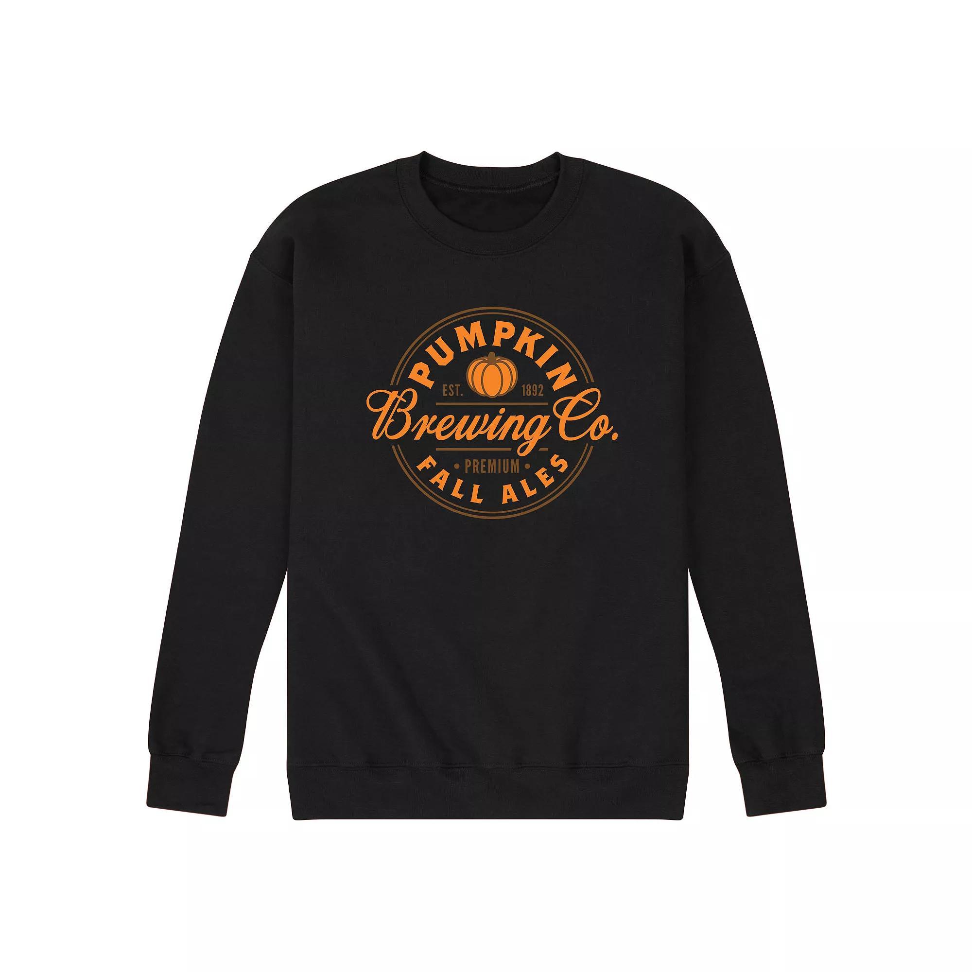 Men's Pumpkin Brewing Co Graphic Fleece, Size: Large, Black Product Image