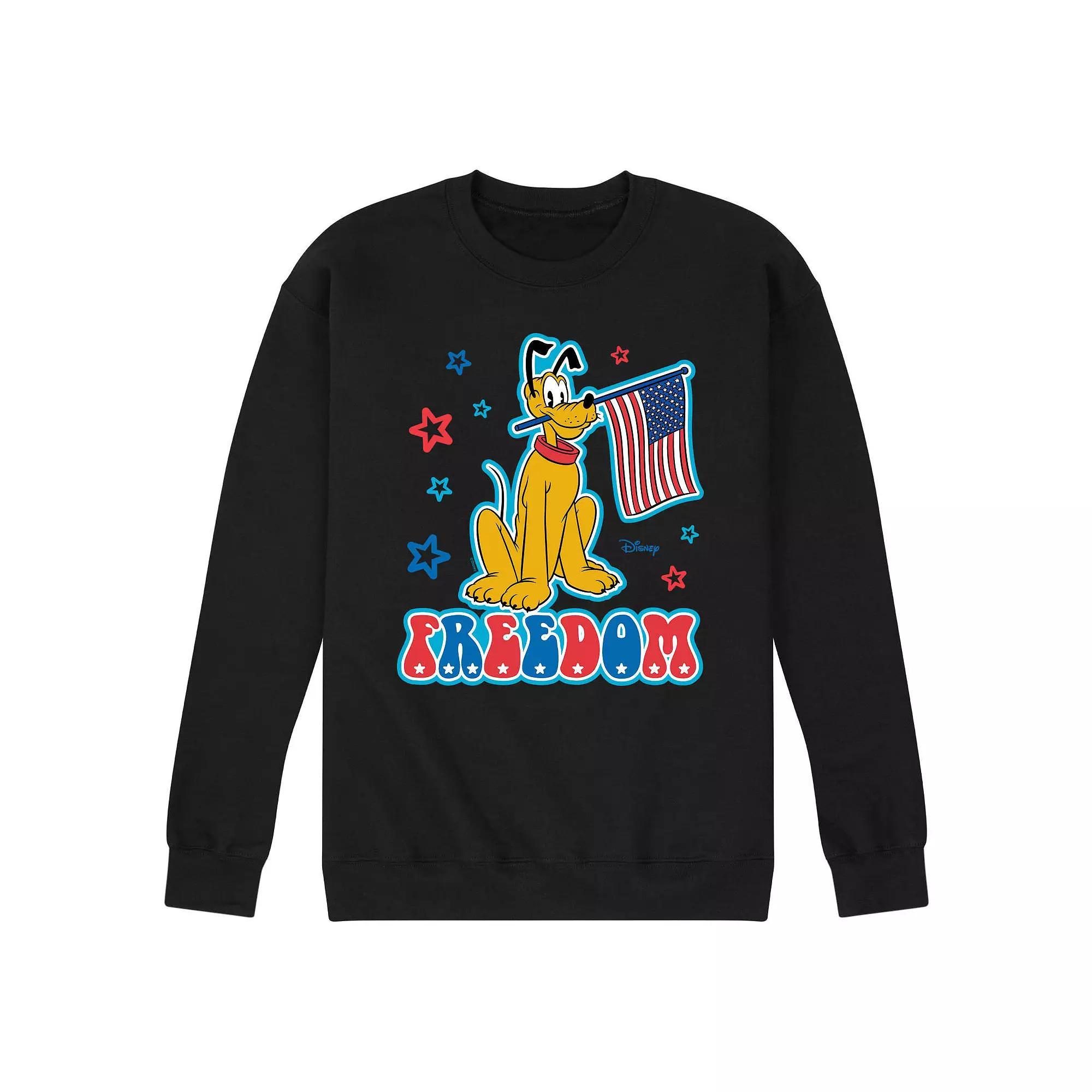 Disney's Pluto Men's Freedom Fleece Sweatshirt, Size: XXL, Gray Product Image