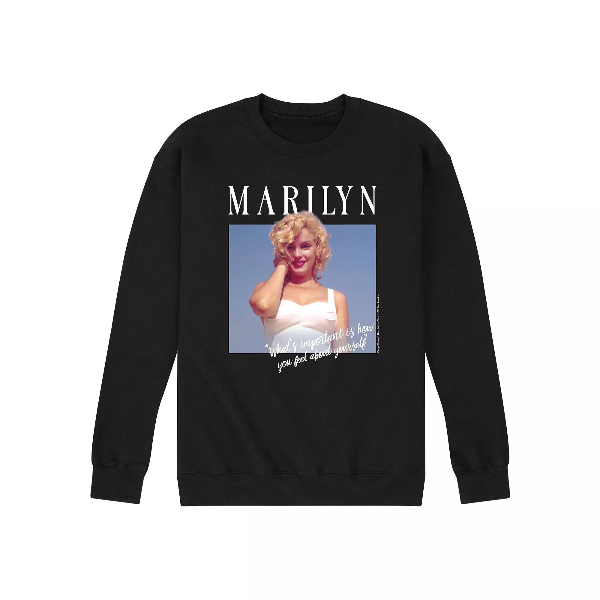Men's Marilyn Monroe Whats Important Sweatshirt,  Product Image
