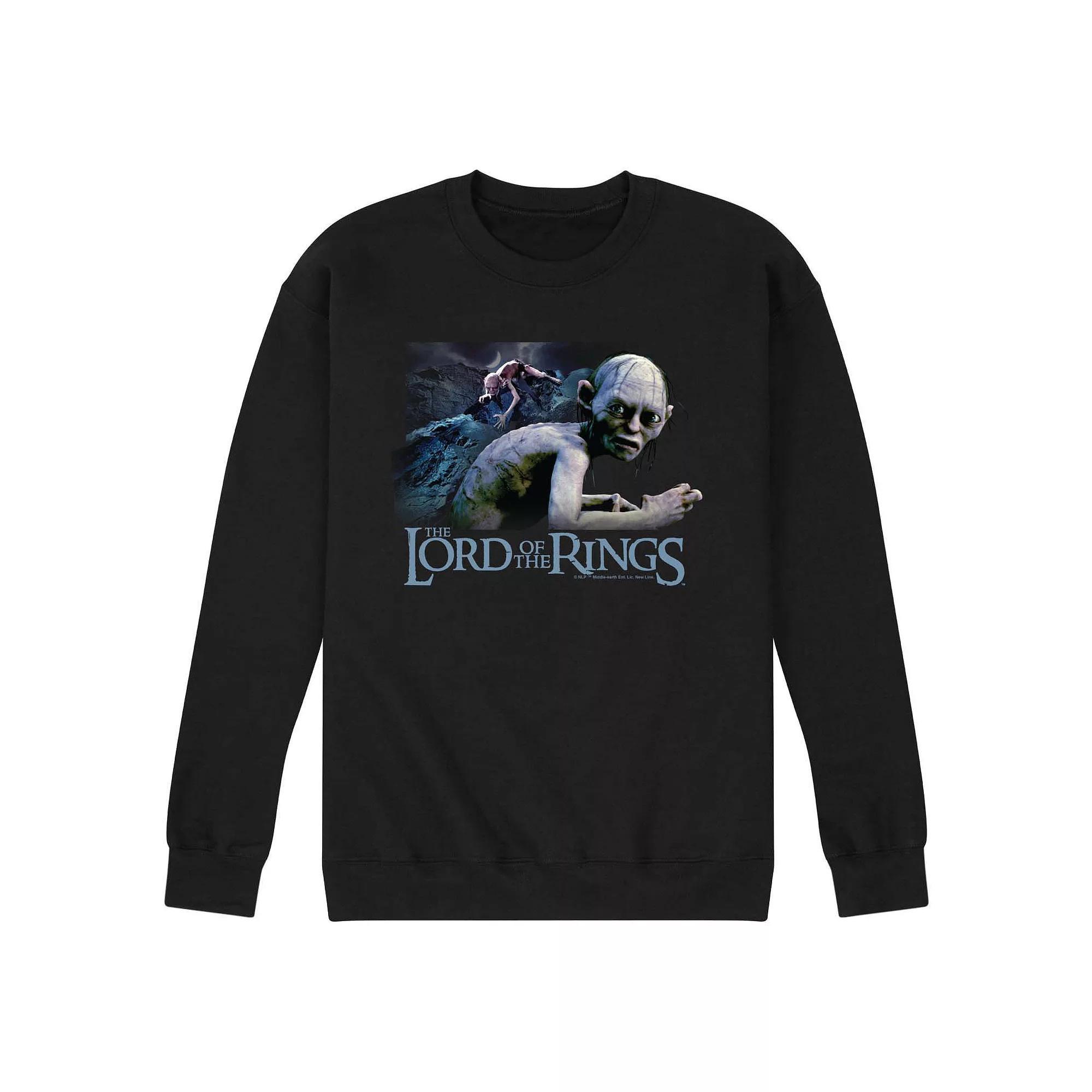 Men's Lord Of The Rings Gollum Collage Fleece Sweatshirt,  Product Image