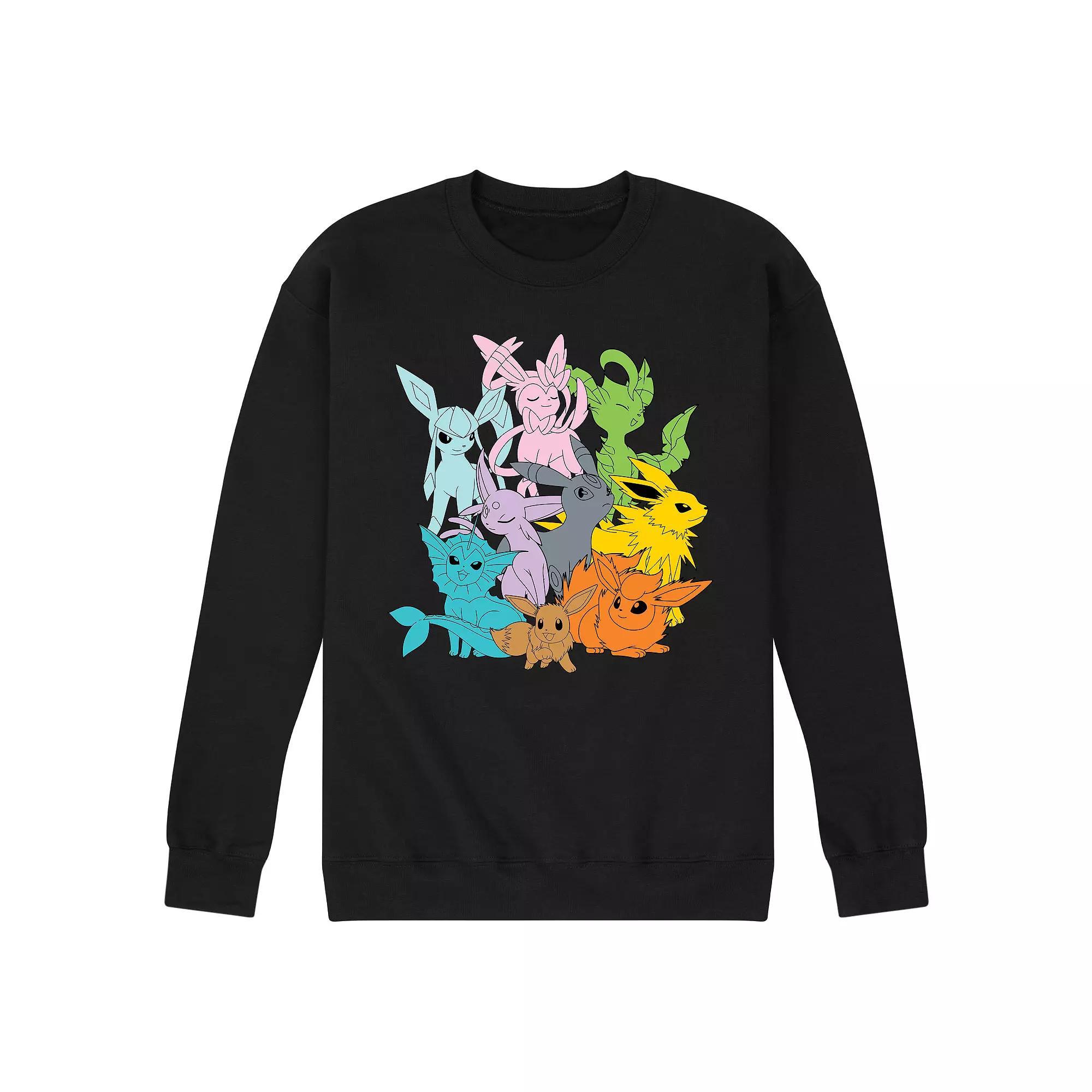 Men's Pokemon Evolutions Fleece, Size: Small, Black Product Image