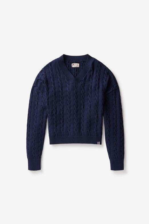 Baseline Chunky V-Neck Sweater Product Image