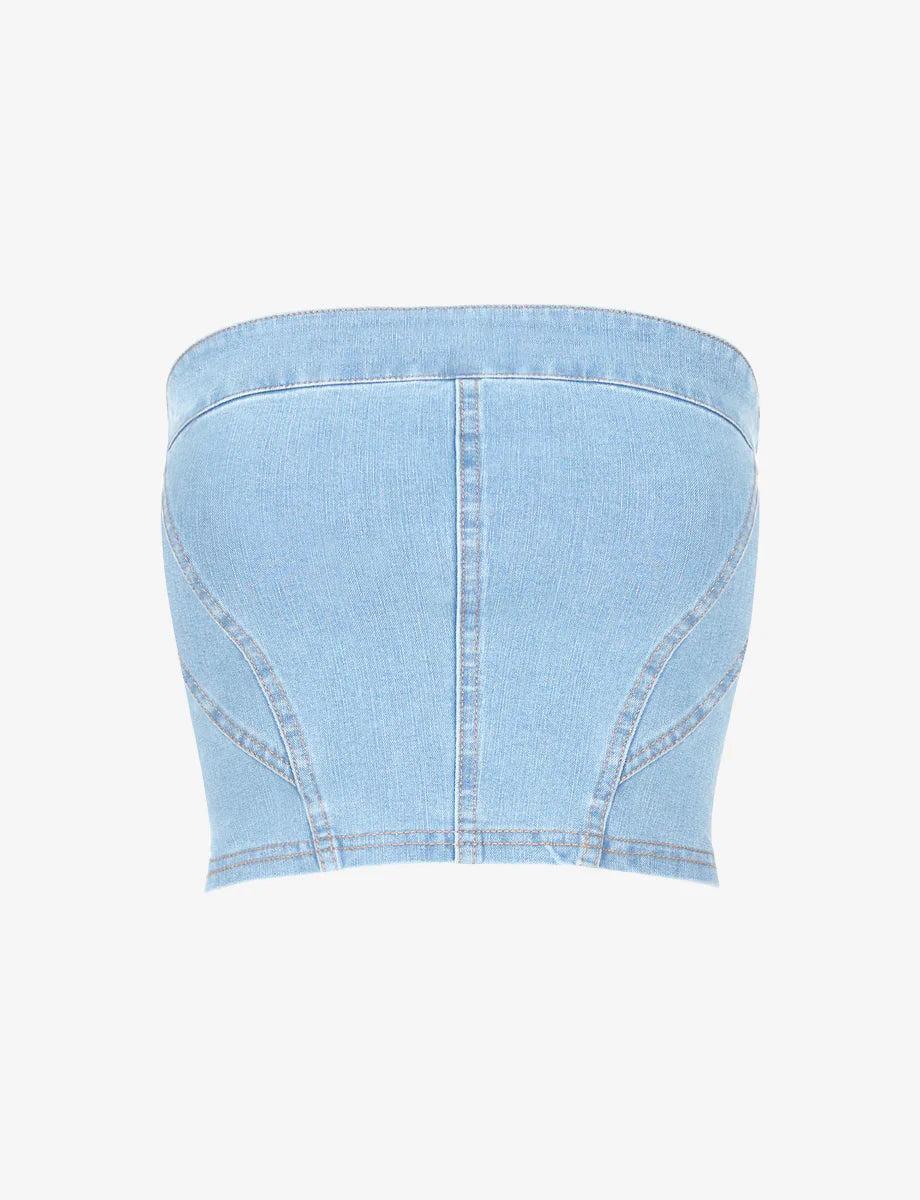 Do It All Denim Tube Top Product Image