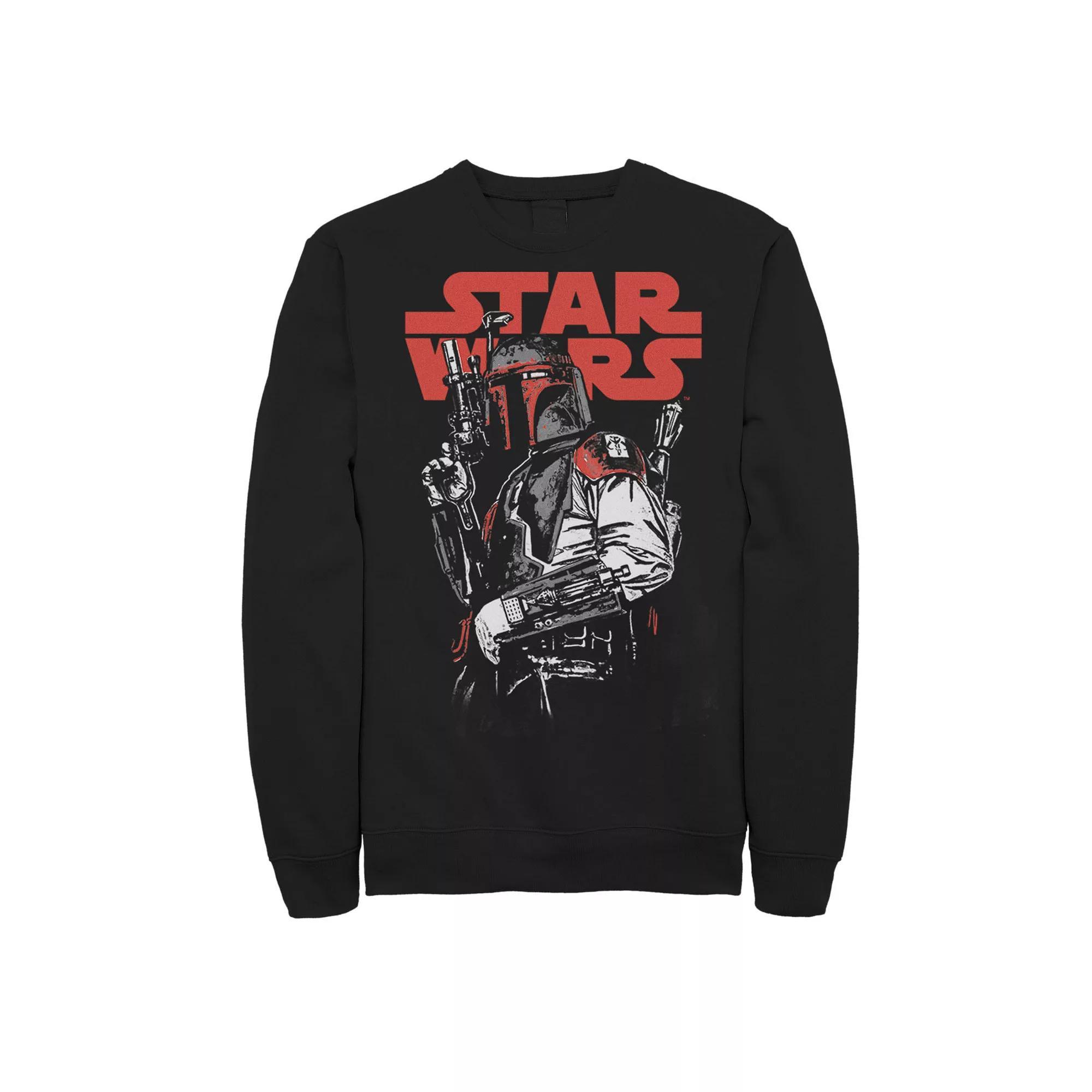Men's Star Wars Yoda Best Grandpa Ever Fleece Sweatshirt, Size: XXL Tall, Black Product Image