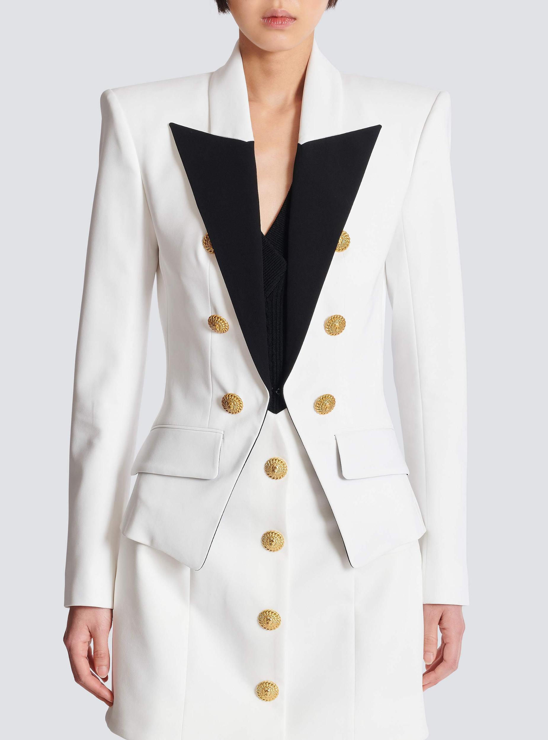6-button two-tone jacket Product Image