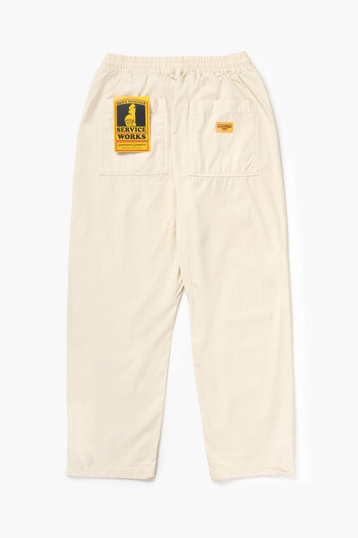 Service Works - Poplin Chef Pants - Salt Product Image