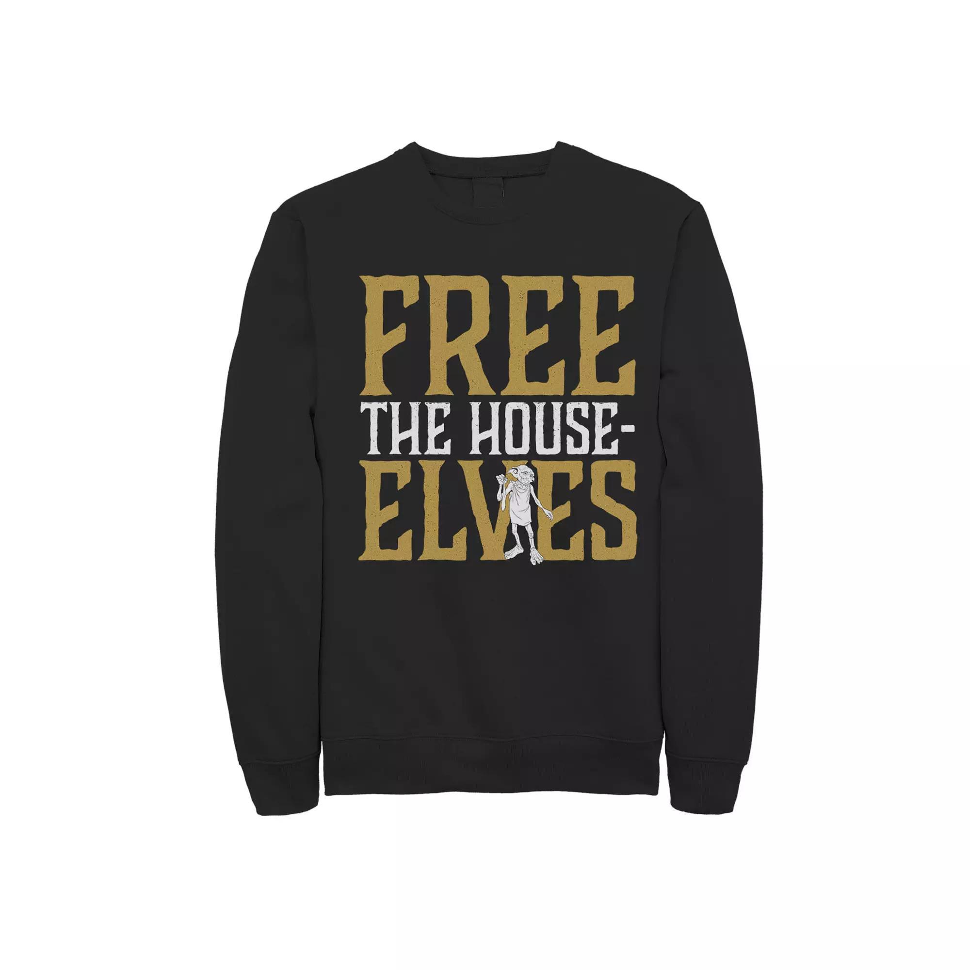 Men's Harry Potter Dobby Free The House-Elves Fleece Graphic Pullover,  Product Image