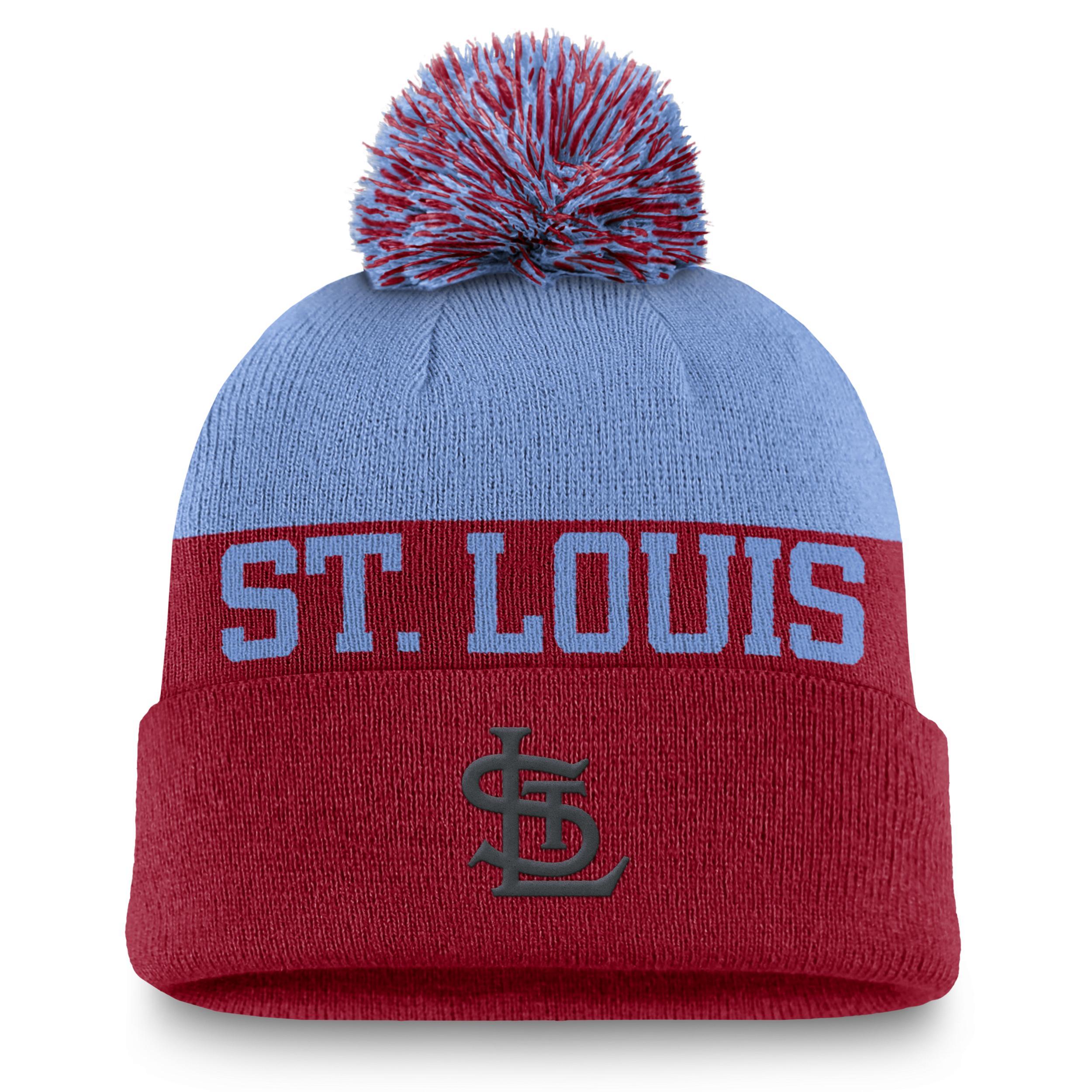 St. Louis Cardinals Rewind Peak Nike Mens MLB Cuffed Pom Beanie Product Image