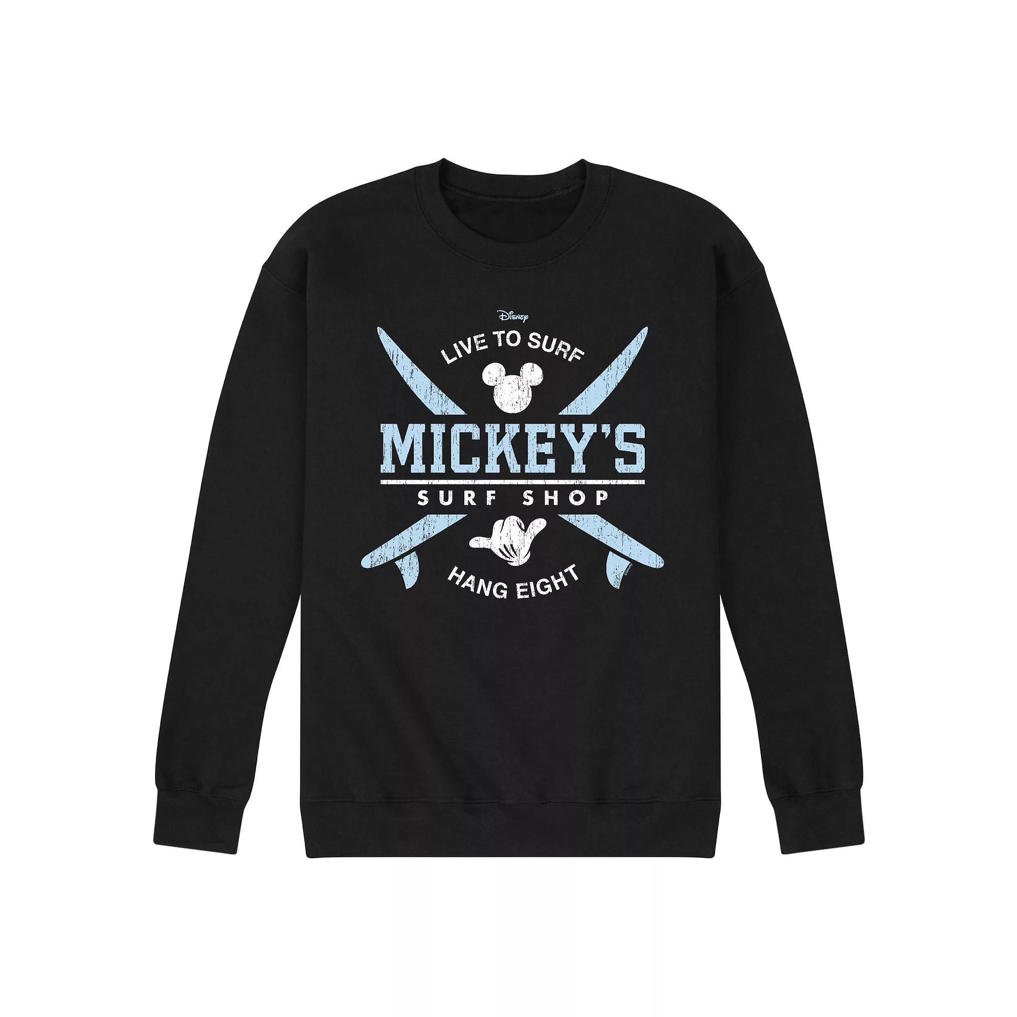 Disney's Mickey Mouse Men's Surf Shop Fleece Sweatshirt,  Product Image